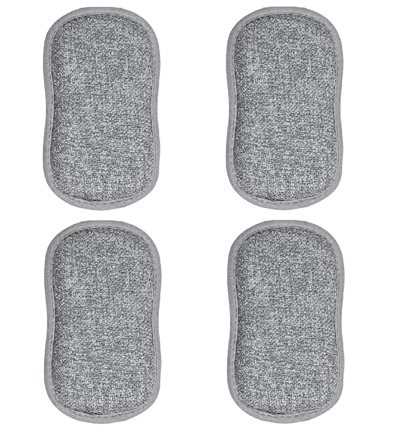 NAIDEV Scrub Sponges for Kitchen by dual sided 2 in 1 scrub pads- Non-Scratch Microfiber Sponge Along with Heavy Duty Scouring Power - Effortless Cleaning of Dishes, Pots and Pans All at Once (pack of 4) (B0B4G1F11Z) Amazon Price History, Amazon Price Tracker
