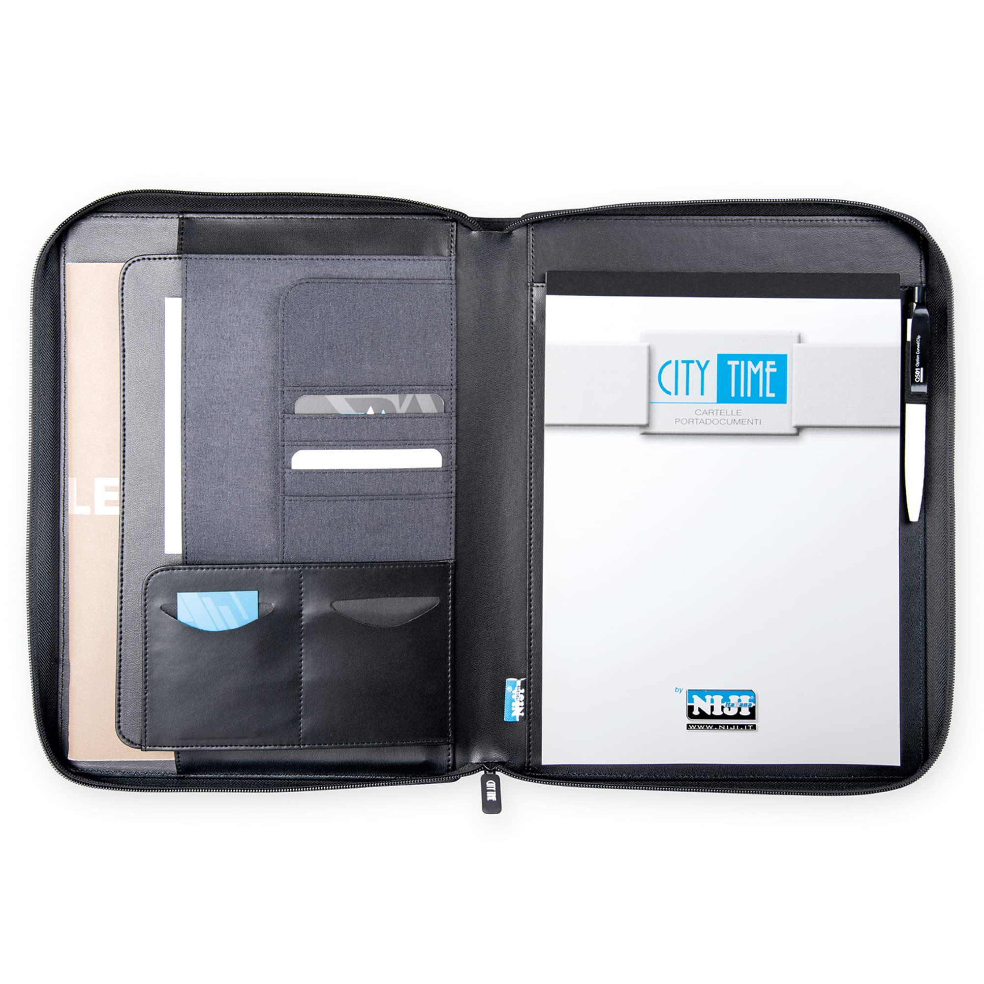 Portablocco Bicolore A4, Blu
