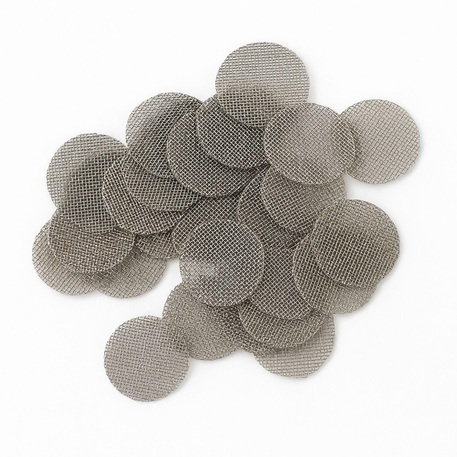 Weedness Bong Sitko Ø 12 mm 100 Sztuk Stal Drobne Siatki - Sitko Główna Rura Chillum Metal Szkło Akcesorium
