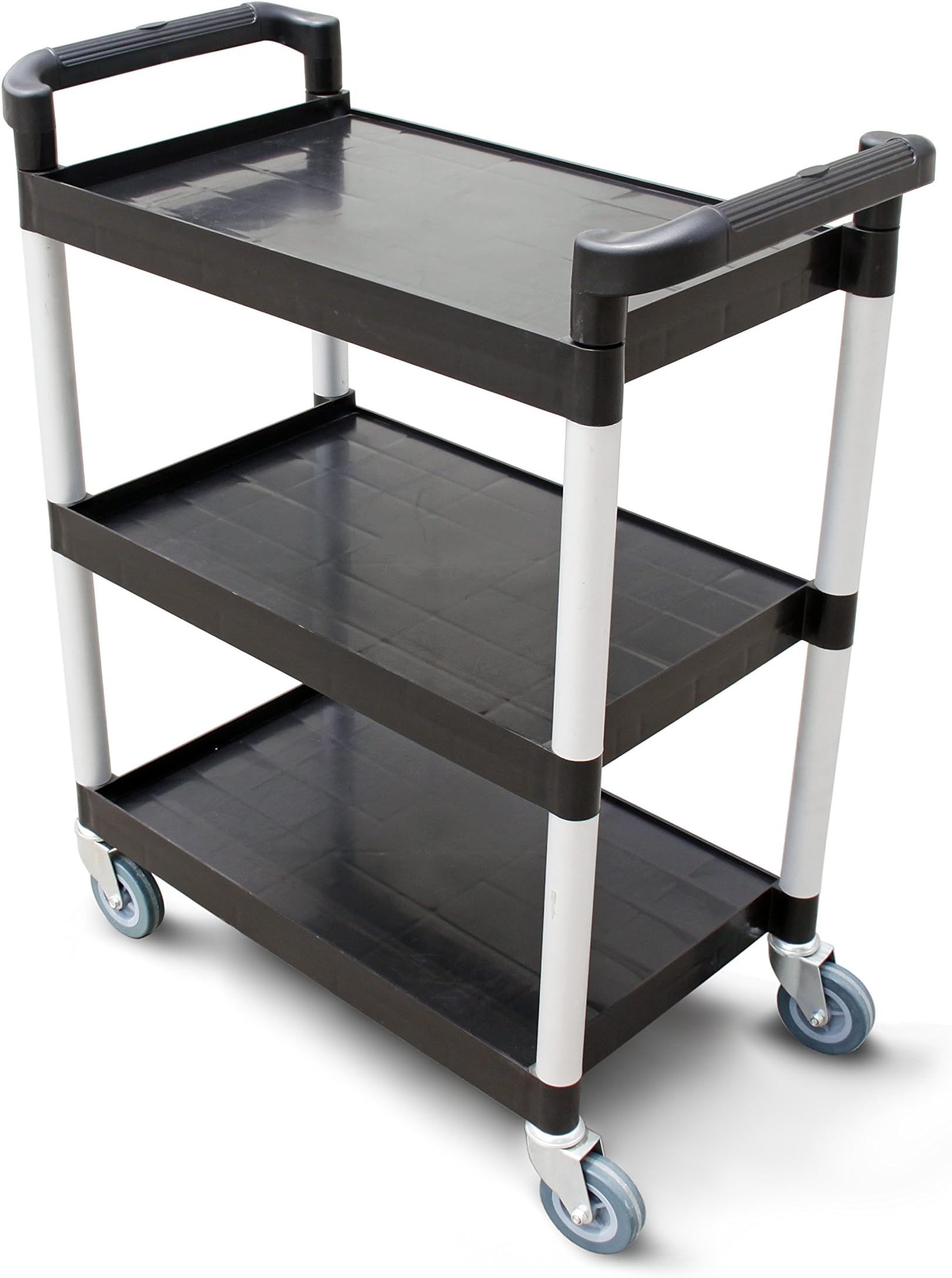 New Star Heavy Duty Utility Cart Bus Cart 250 lbs Load 32x16x38"-inch Black
