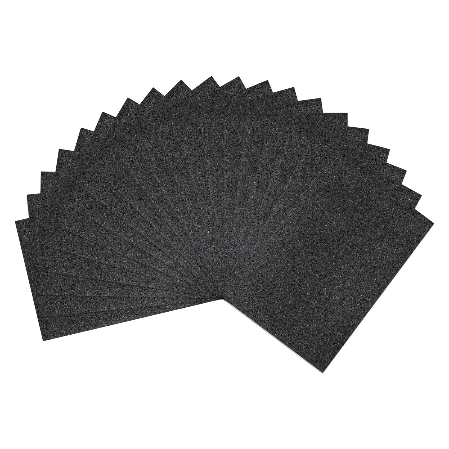 HARFINGTON 20pcs Sandpaper 100 Grit 18 x 12 Inch Waterproof Backing Silicon Carbide Abrasive Wet Dry Sanding Sheets for Wood Finishing, Metal Sanding, Automotive Polishing