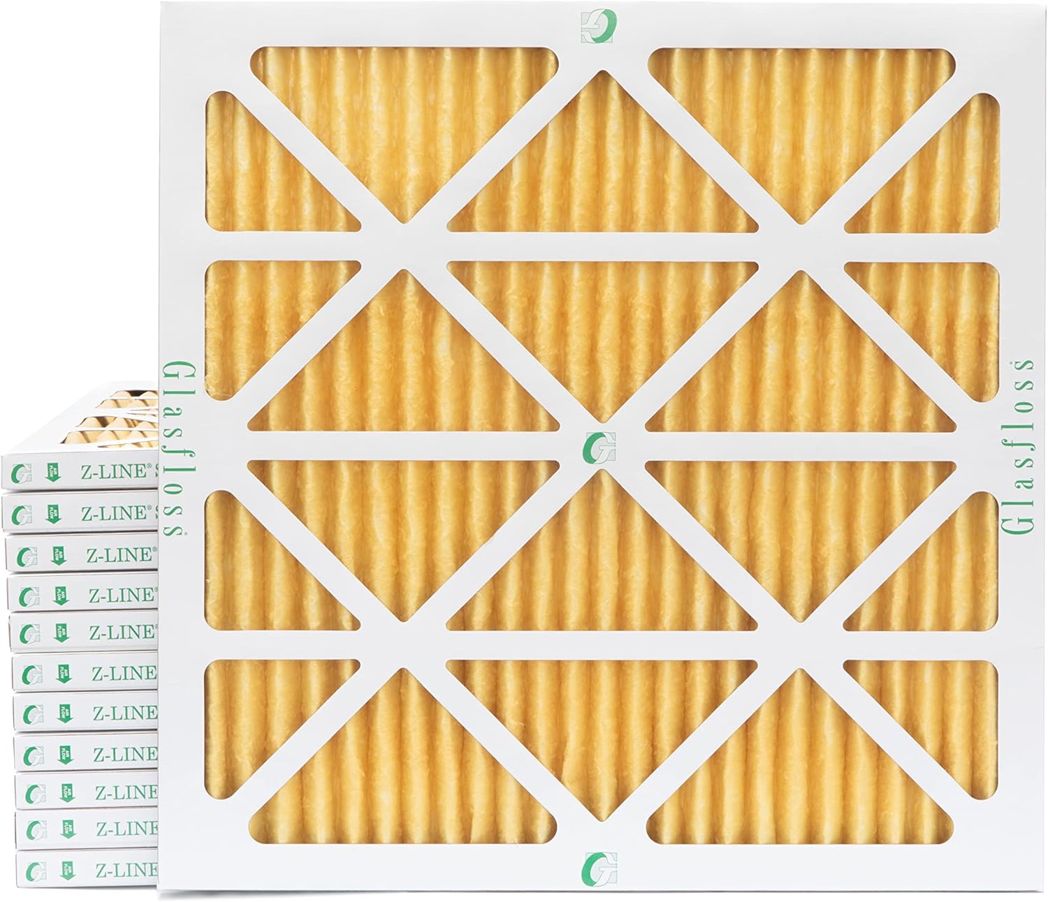 Glasfloss 16x20x4 MERV 11 AC & Furnace 4" Depth Air Filters. Box of 4. Actual Size: 15-1/2 x 19-1/2 x 3-3/4