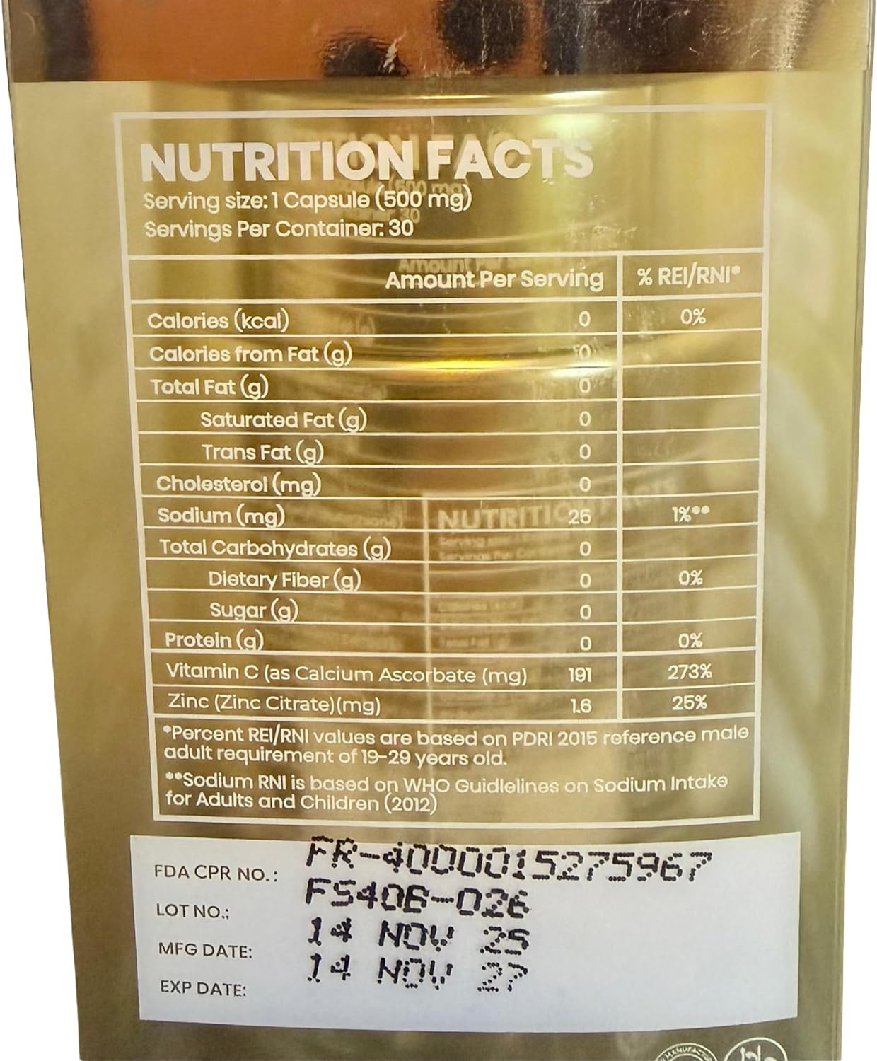 Aurum HikariSkin Premium Glutathione for Skin Support, 30 Capsules
