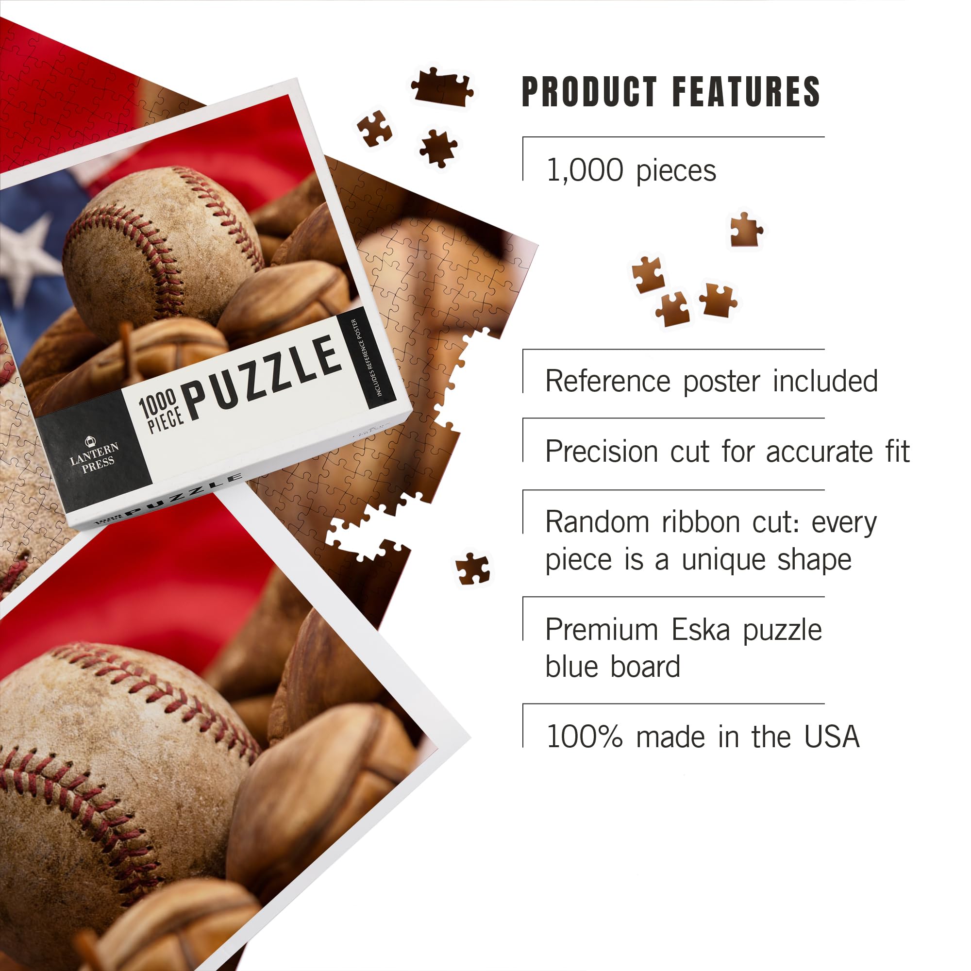 Amazon.com: Vintage Baseball Glove and Ball with American Flag