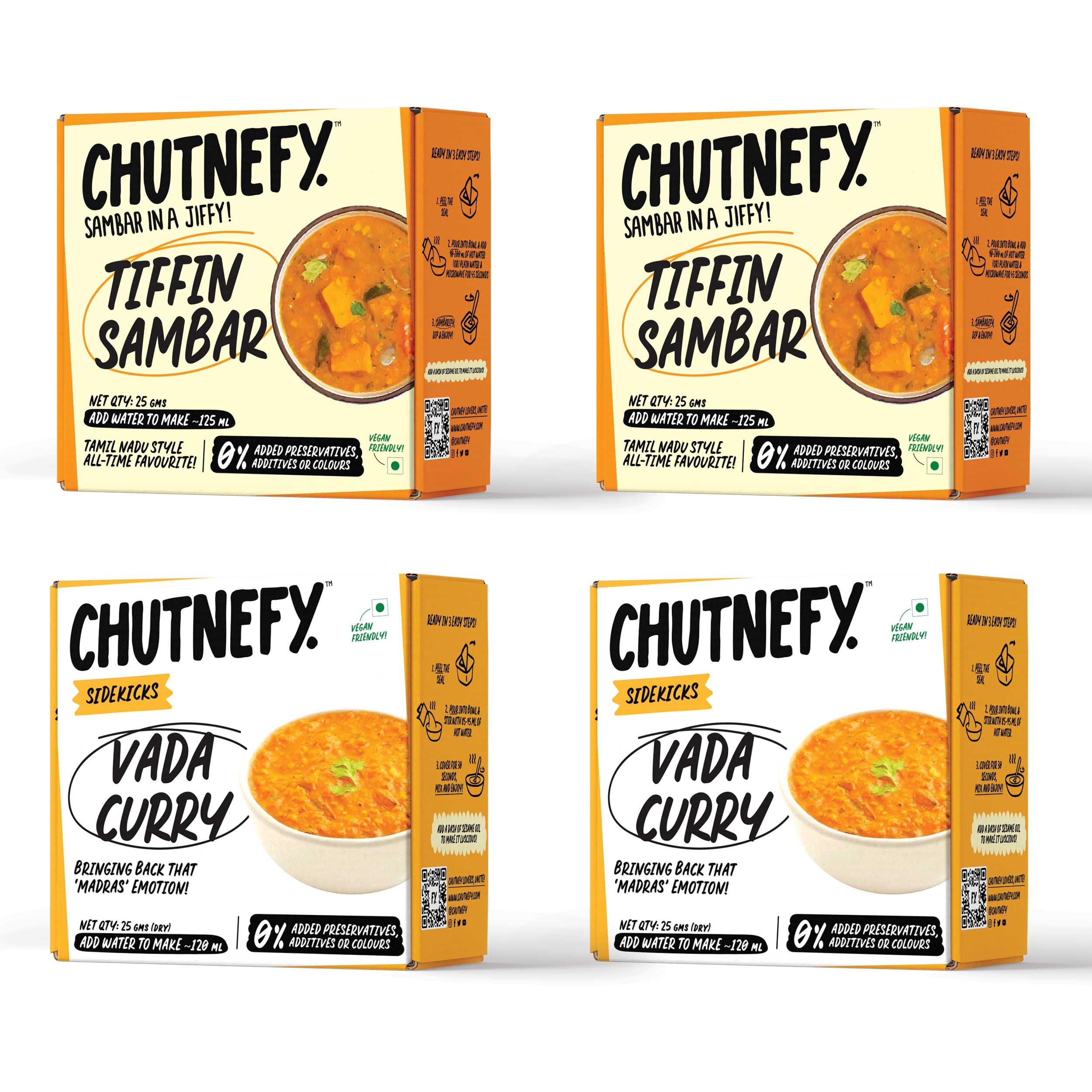 See full amazon price history chart for Chutnefy - Home Style Sidekick Pack Combo - Vada Curry, Tiffin Sambar for South Indian Breakfast - Pack of 4 (120ml Each) | Delicious Instant & Ready-to-Eat | No Preservatives or Additives Chutnefy - Home Style Sidekick Pack Combo - Vada Curry, Tiffin Sambar for South Indian Breakfast - Pack of 4 (120ml Each) | Delicious Instant & Ready-to-Eat | No Preservatives or Additives (B0CQNH9ZSD) Amazon Price History, Amazon Price Tracker