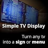 Simple TV Display (No Sleep Webpage TV)