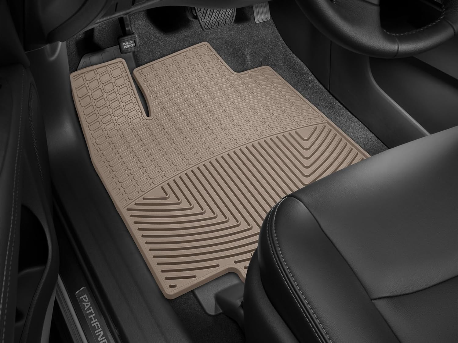 WeatherTech All-Weather Floor Mats for Nissan Pathfinder, JX, QX60-1st Row (W298TN), Tan
