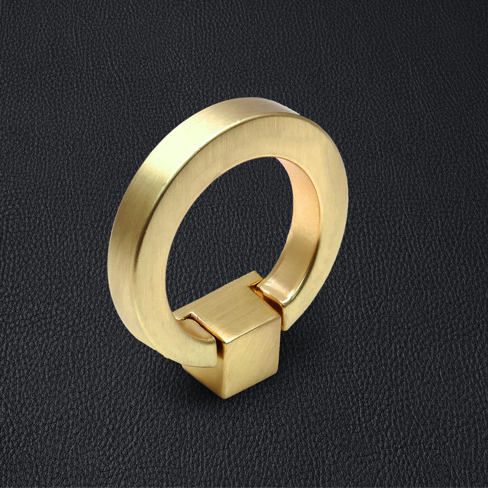 Bonsicoky 6 Pcs Round Cabinet Ring Pull Handles Single Hole Ring Knobs for  Cabinet Drawer Dresser Cupboard Wardrobe, Gold