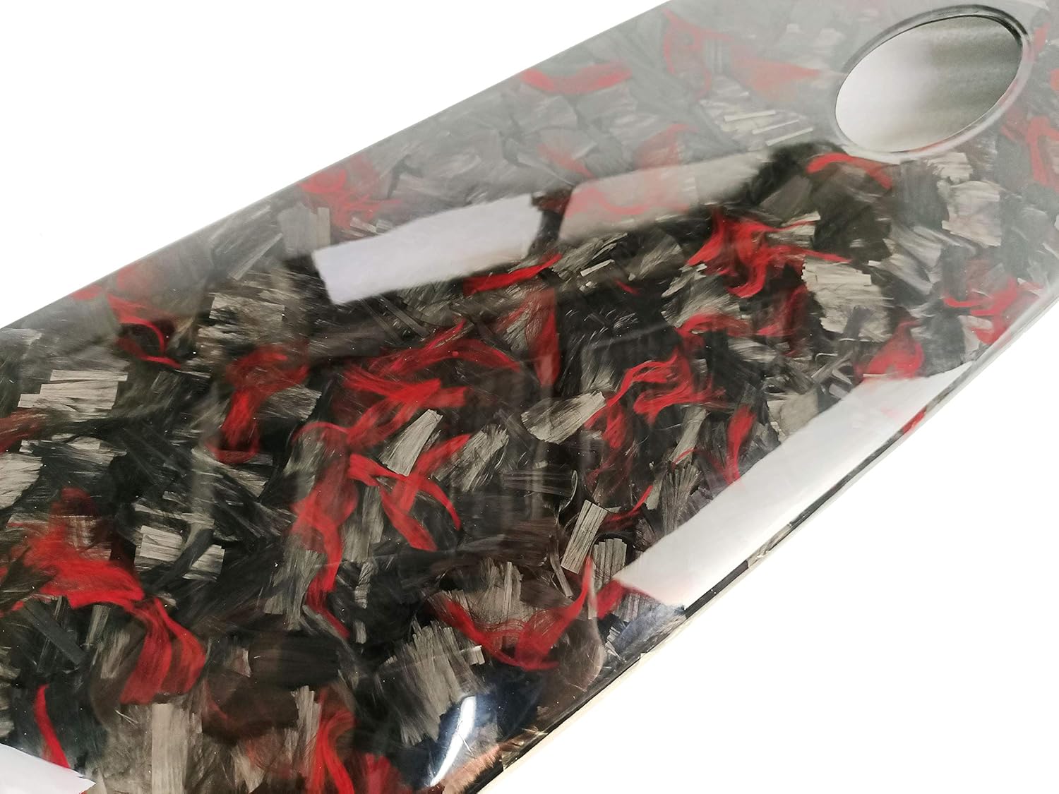 Compatible with 2019-on Focus MK4 Hatchback Front Hood Bonnet Cover Trim Decoration Forge Carbon with Red