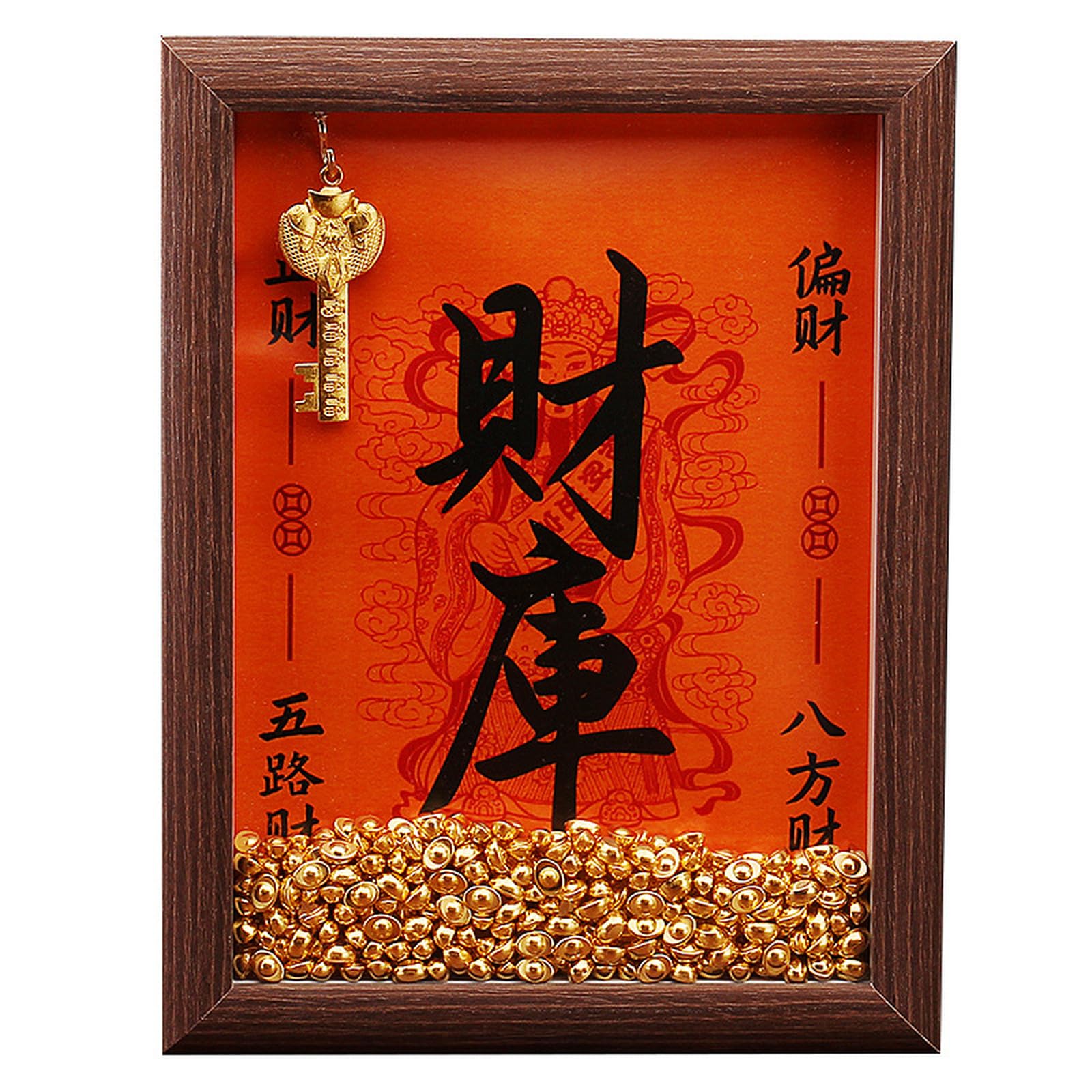 NBKLSWSUI Handmade Brass Keychain Ornament Sculpture For Men's Office Desk&man Cave Vintage Decor Unique Feng Shui