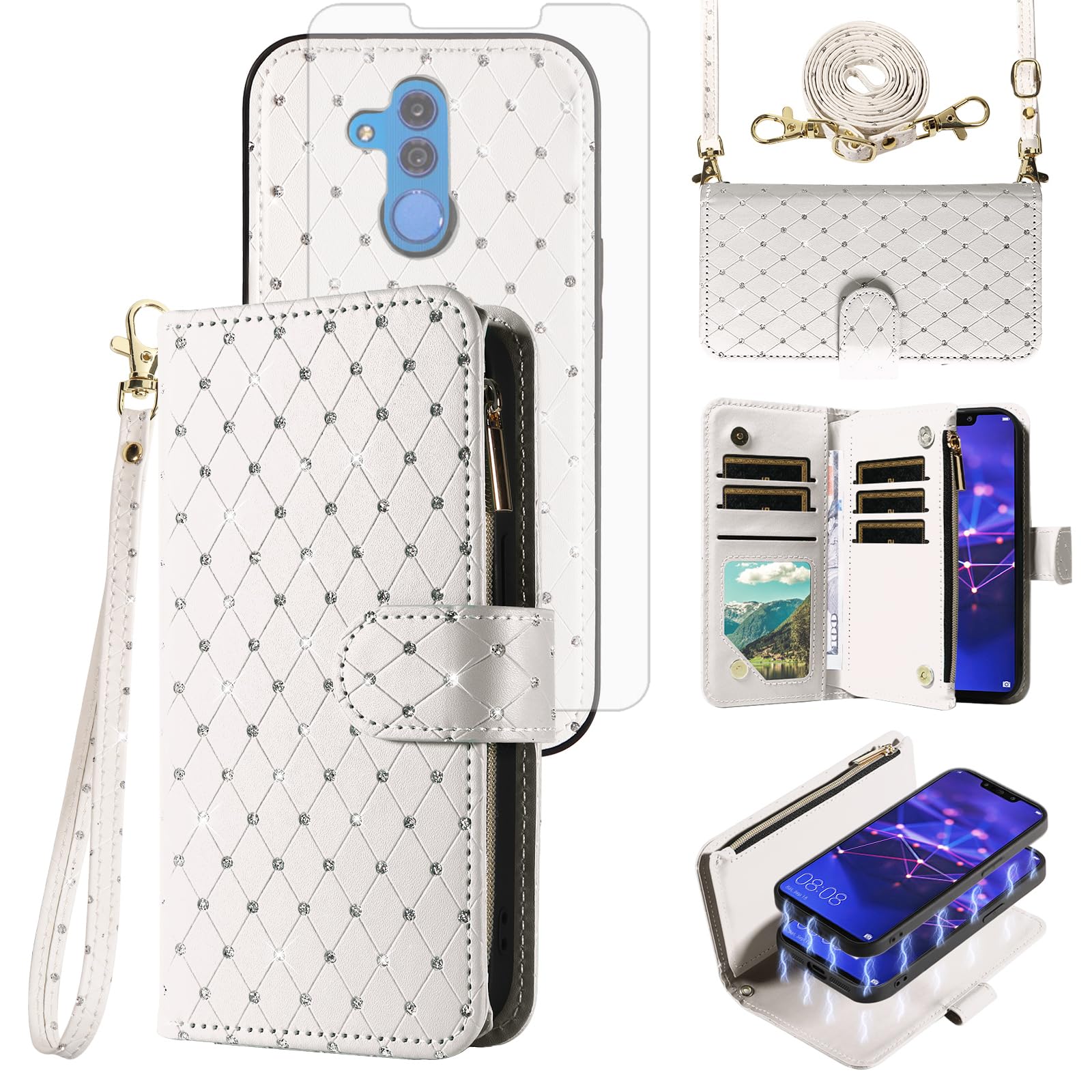 Coque Huawei Mate 20 Lite blanche ZSZXCXDK évite les rayures - 8