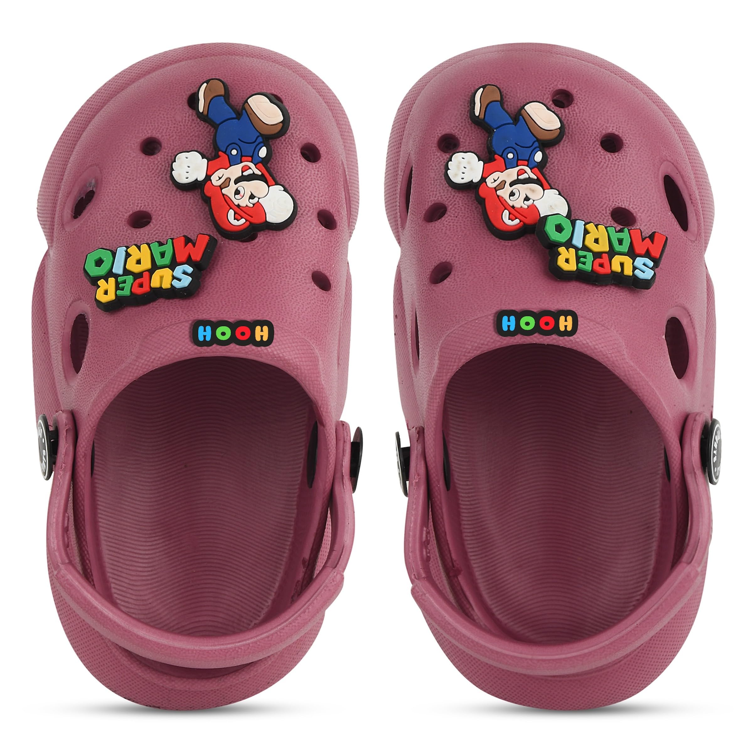 HOOH Unisex Kids Clogs Soft Material Comfortable Summer Footwear for Baby Boys and Girls for Age 0 Months to 5 Years (Onion, UK Footwear Size System, Toddler, Age Range, Medium, 0 Months, 6 Months) 2