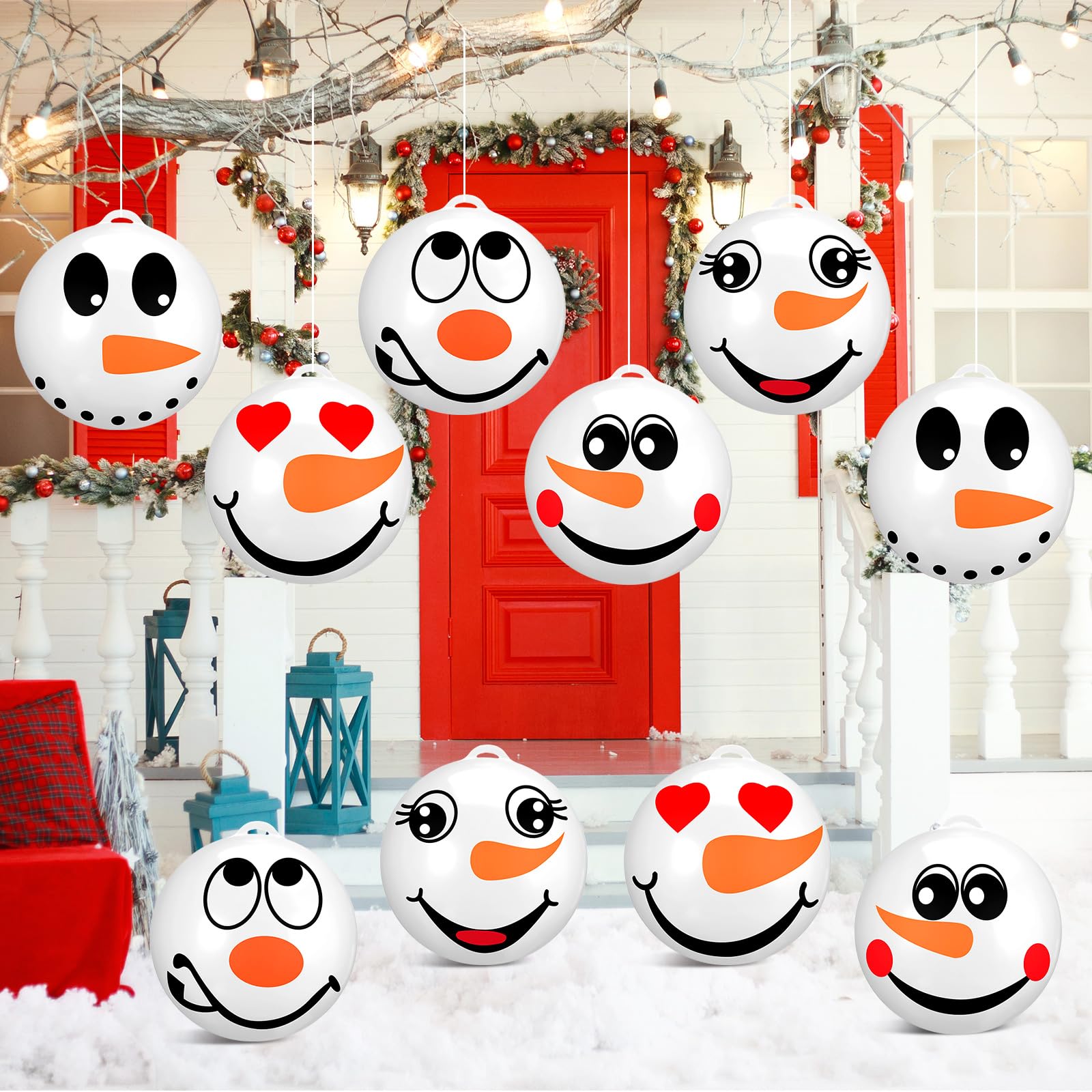 Snapklik.com : Jetec 10 Pcs Christmas Inflatable Balls Decorations 9 ...