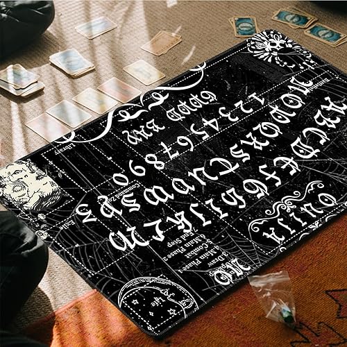 Miniatura 7 de Tapete de juego de cartas cosido para MTG Playmat, para juego de mesa de juego de cartas coleccionables con zonas y respaldo de goma antideslizante