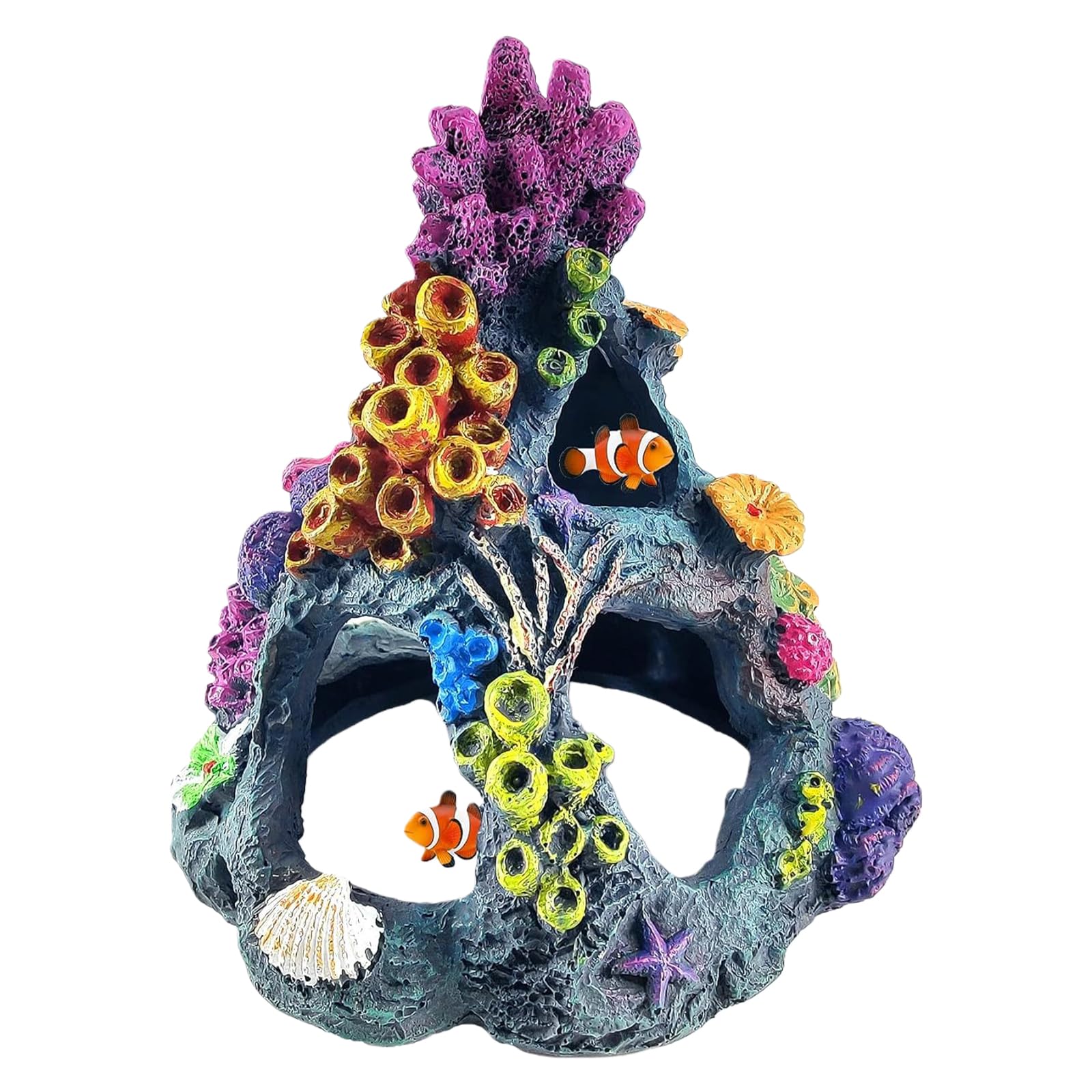 Msioytog Synthetic Resin Aquariums Decorations Safe Coralreef Statue Underwater Ornament for Home Fishtanks Landscape Synthetic Resin Aquariums Decors