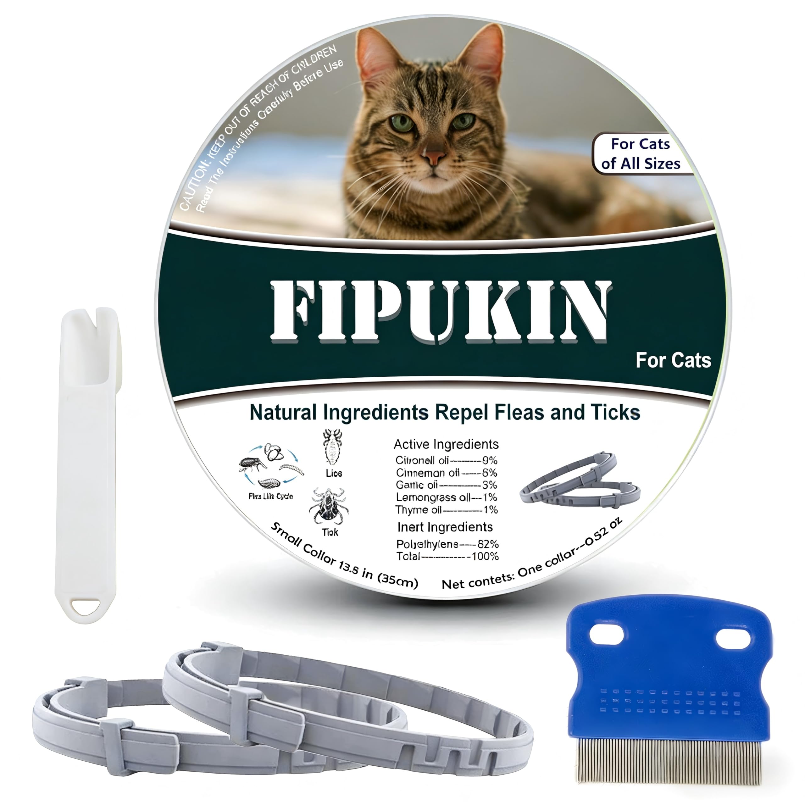 Fipukin Natural Flea Collar for Cats