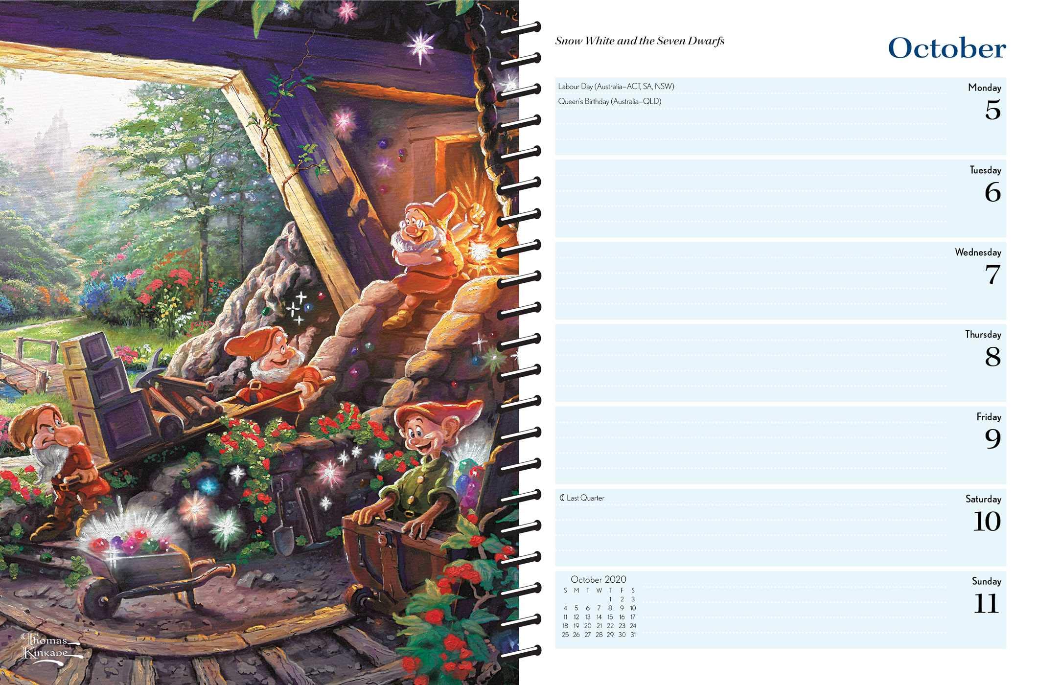 Thomas Kinkade: The Disney Dream Collection 2020: Original Andrews McMeel-Tischkalender [Kalendar] (Agenda-Ringbuch)