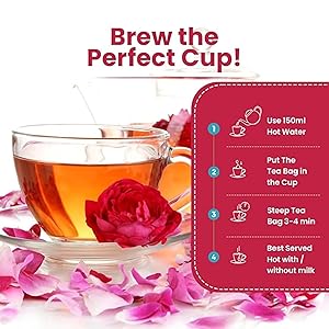 Goodwyn Oolong Rose Tea Loose Leaf Black Tea 50 Cups (100g / 3.5 oz) | Oolong Herbal Tea, Medium Caffeine Premium Black Tea with Real Rose Petals | Delicate Floral Aroma, Sugar-Free | Luxurious Blend in Reusable Tin | Perfect for Gifting, Indian-Origin Chai