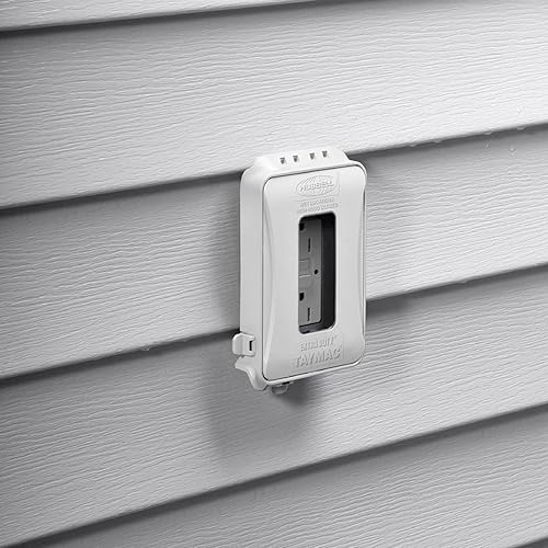 Miniatura 5 de Hubbell-Bell - Cubierta de enchufe horizontal y vertical, resistente a la intemperie, ampliable, perfil bajo, extraresistente mientras está en uso,