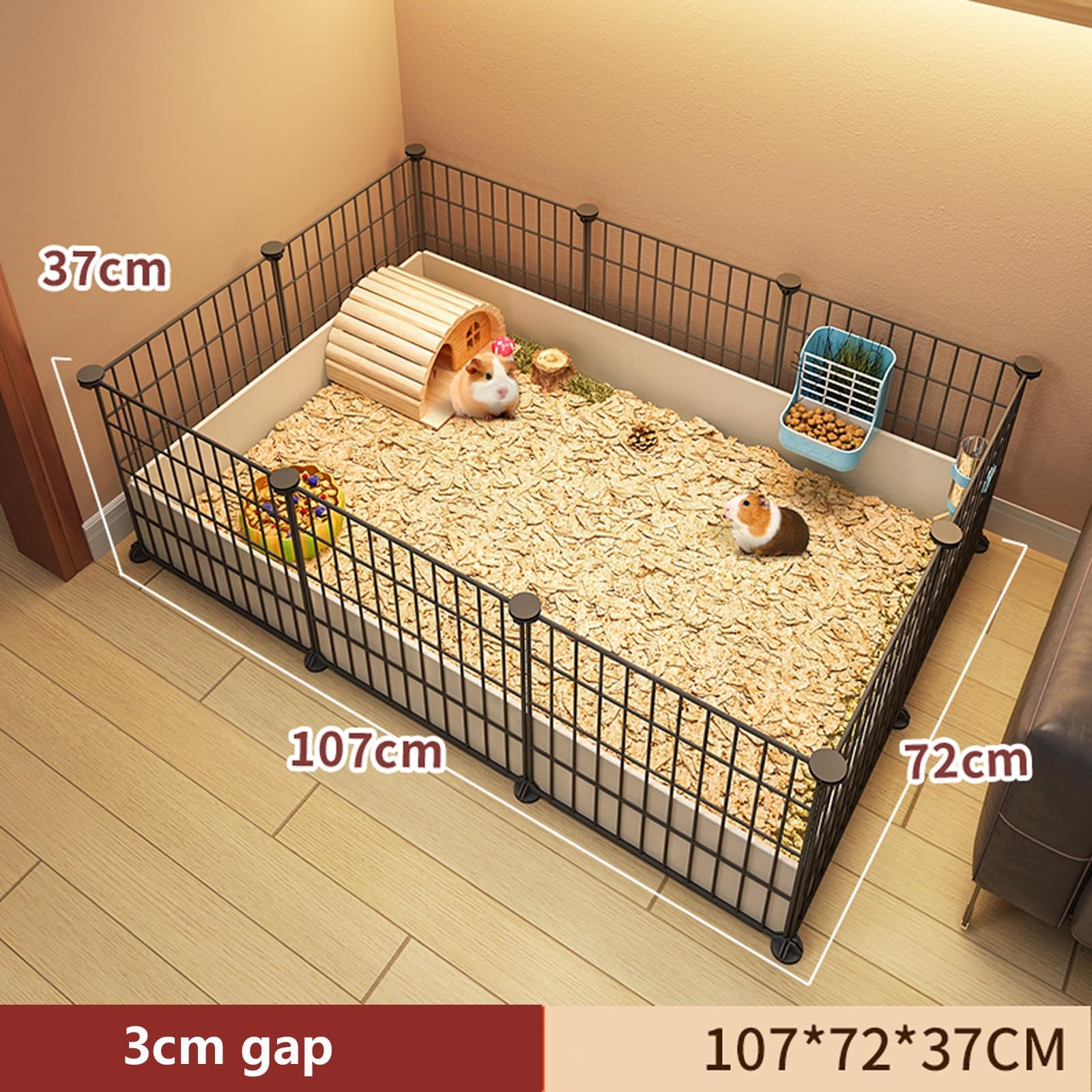 Amazon | フェレットケージ小動物遊び場 大型 モルモットケージ飼い