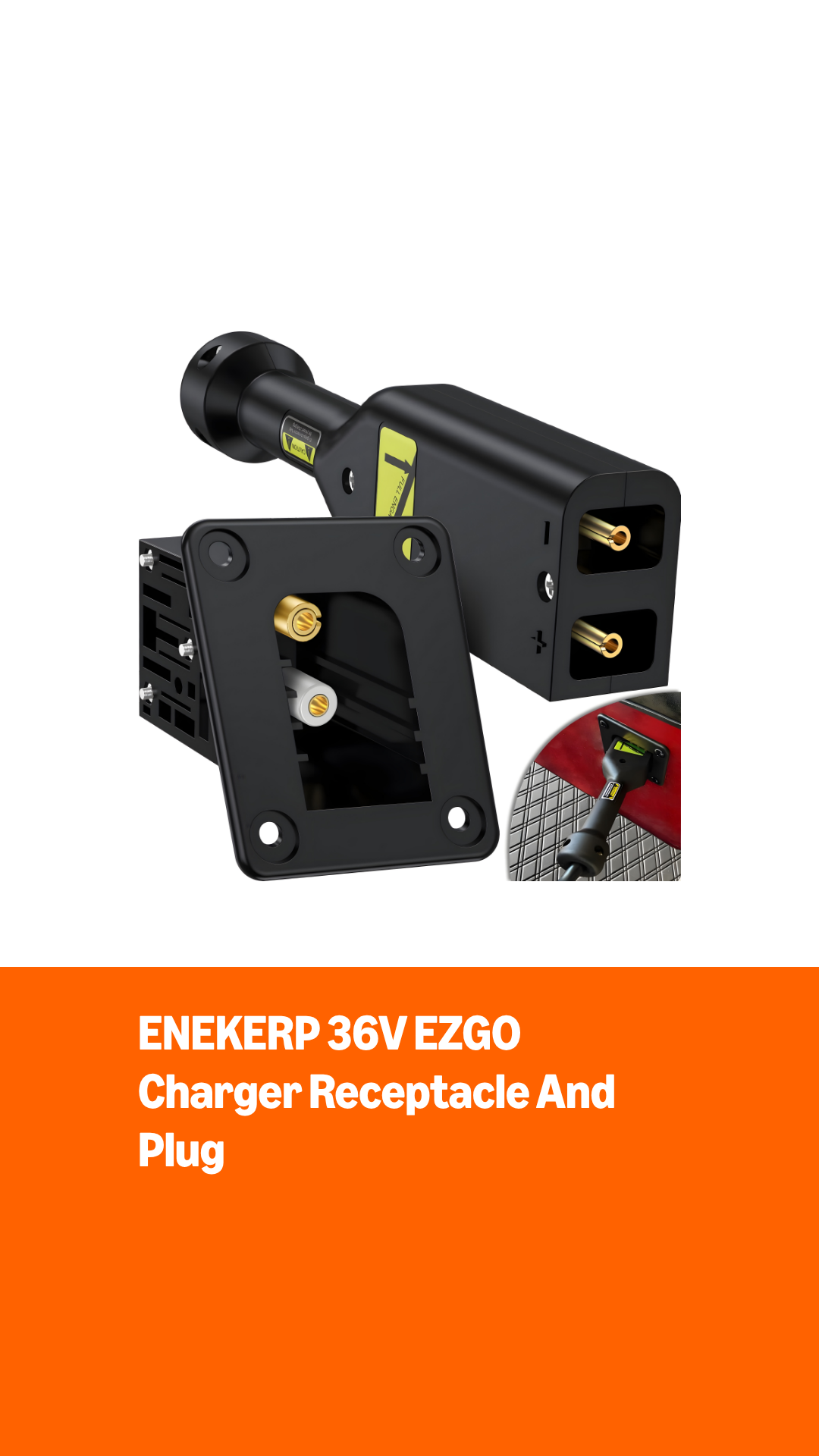 Amazon.com : Enekerp 36V EZGO PowerWise Charger Receptacle and W