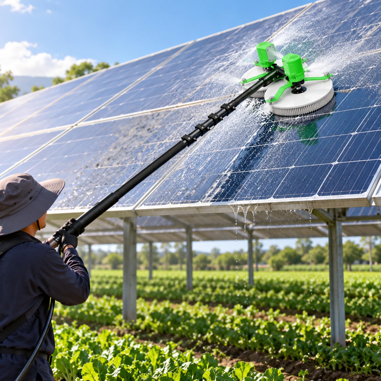 Pulitore Per Pannelli Fotovoltaici Concavo-5.5m