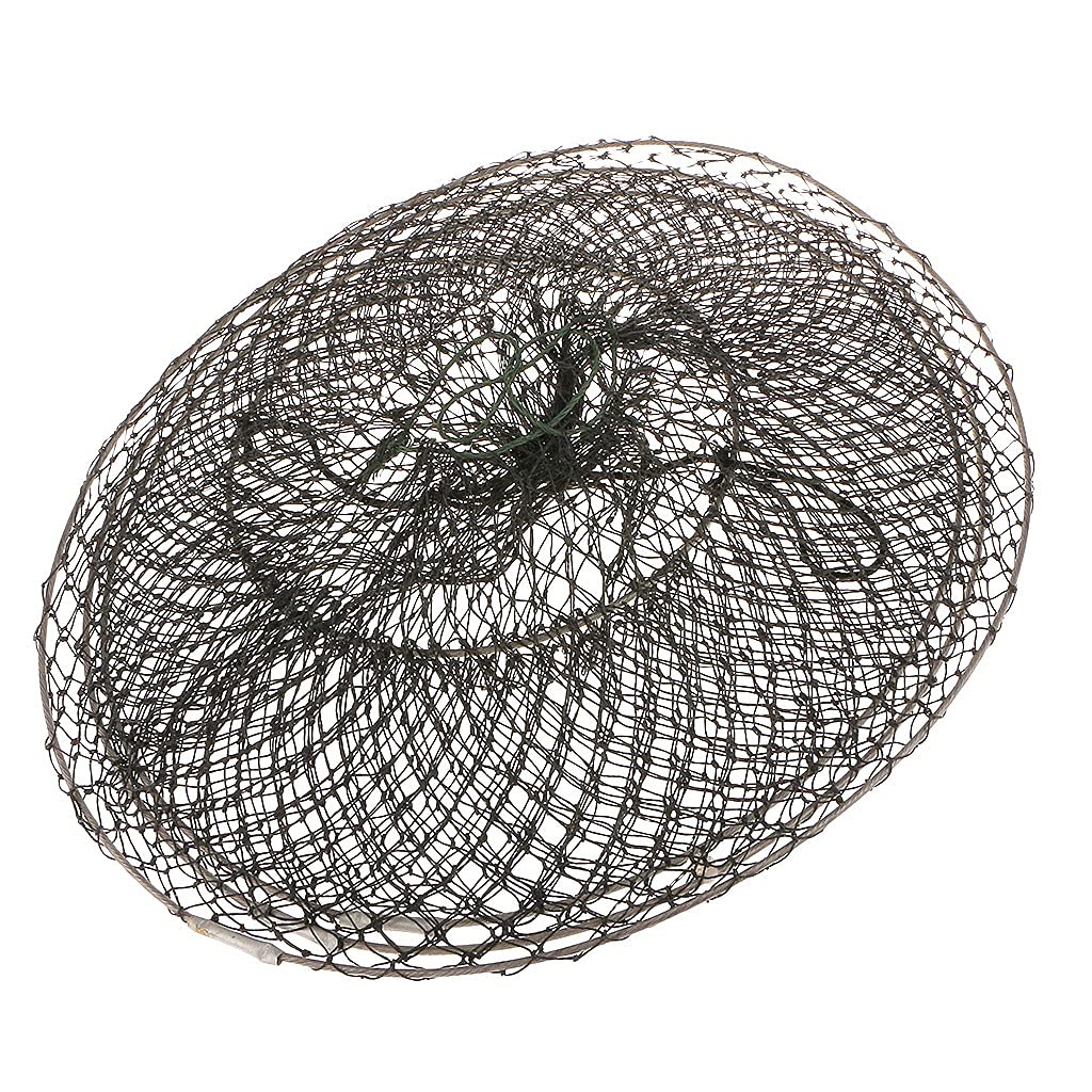 Hetkrishi 3 Layers Foldable Nylon Fishing Gear Fishing Keep Net Crab Fish Shrimp Crayfish Trap Cage 1
