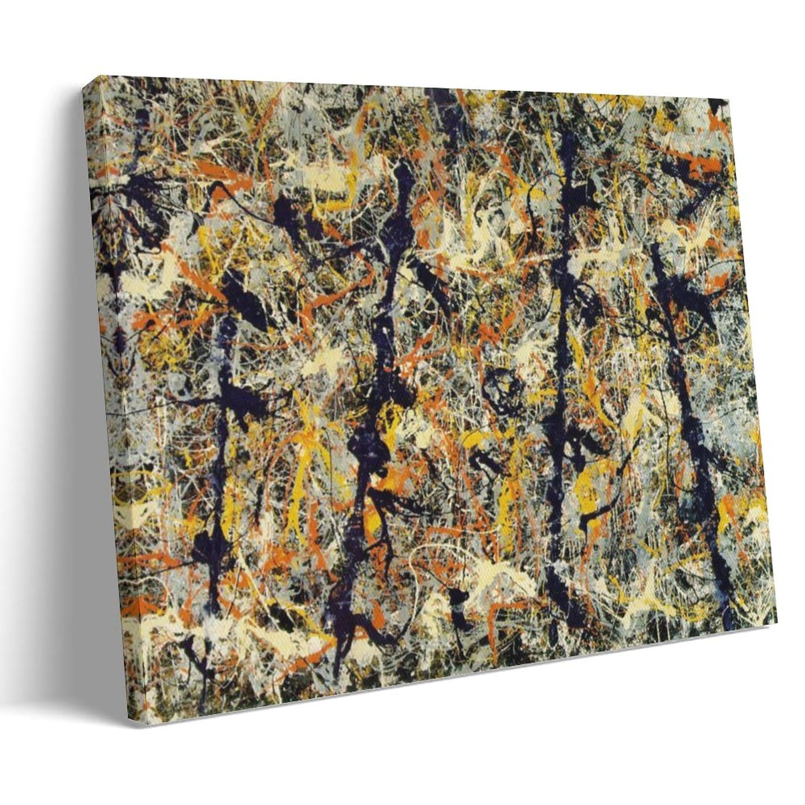 Nganoh Frame-Style Blue Poles 1952 By Jackson Pollock Canvas Printed Poster Canvas Art And Wall Art Picture Print Modern Family Bedroom Decors 24X36inch(60X90cm)