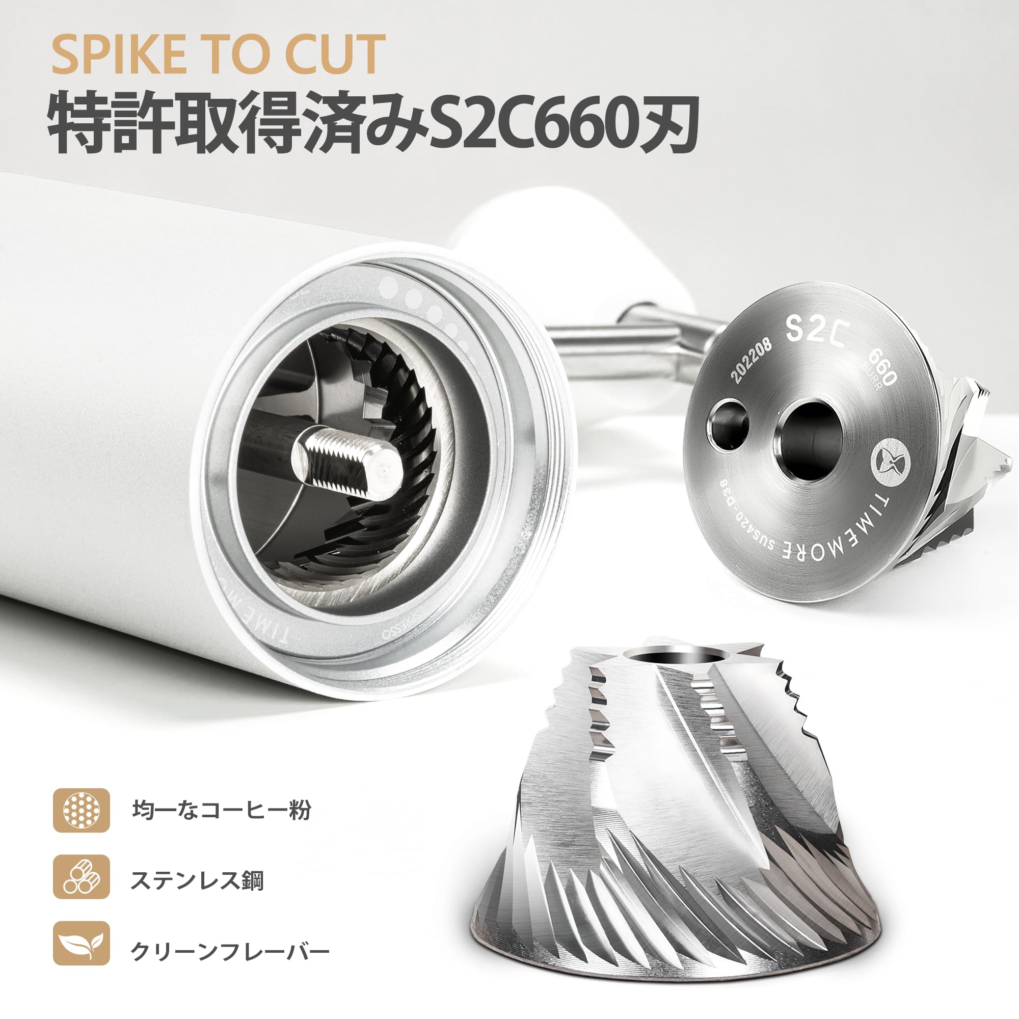 Amazon | TIMEMORE コーヒーミル 手動 タイムモア C3S PRO 金属