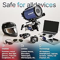 Vista 6 de Kit de limpieza de lentes de gafas Koala (2x) 8 oz + (1x) 2 oz botella de limpiador de gafas + (3x) paño de microfibra Juego de limpieza