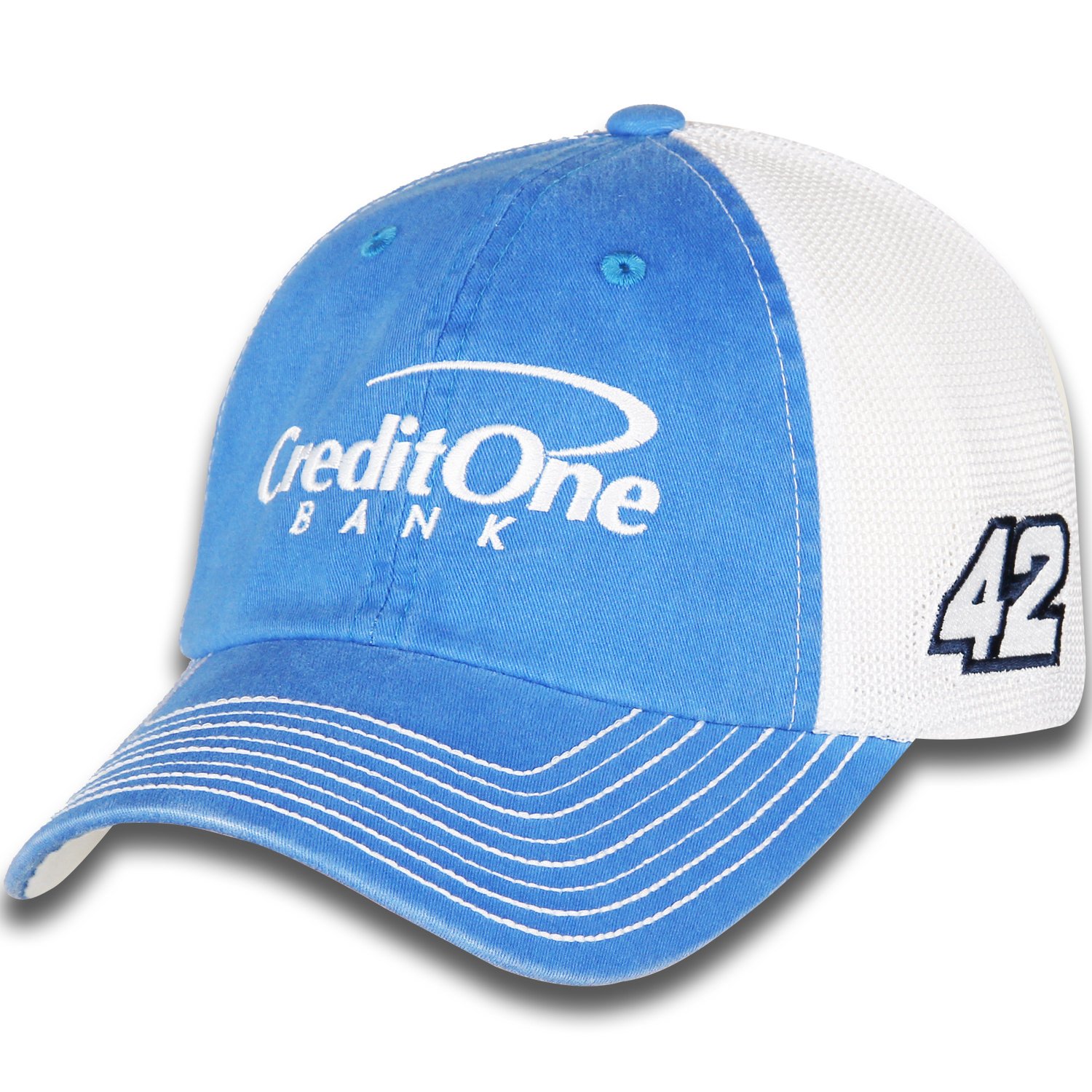 Checkered Flag Sports Kyle Larson #42 Credit One Nascar 2018 Sponsor Trucker Mesh Hat/Cap