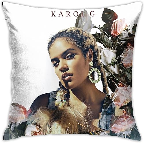 Karol Singer G - Funda de almohada decorativa de 18 x 18 pulgadas, funda cuadrada para sala de estar, dormitorio, sofá, coches