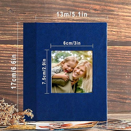 Miniatura 10 de Ywlake Álbum de fotos de 4 x 6, 50 unidades, mini libros de fotos de cuero de pequeña capacidad, cada paquete tiene capacidad para 50 cargadores