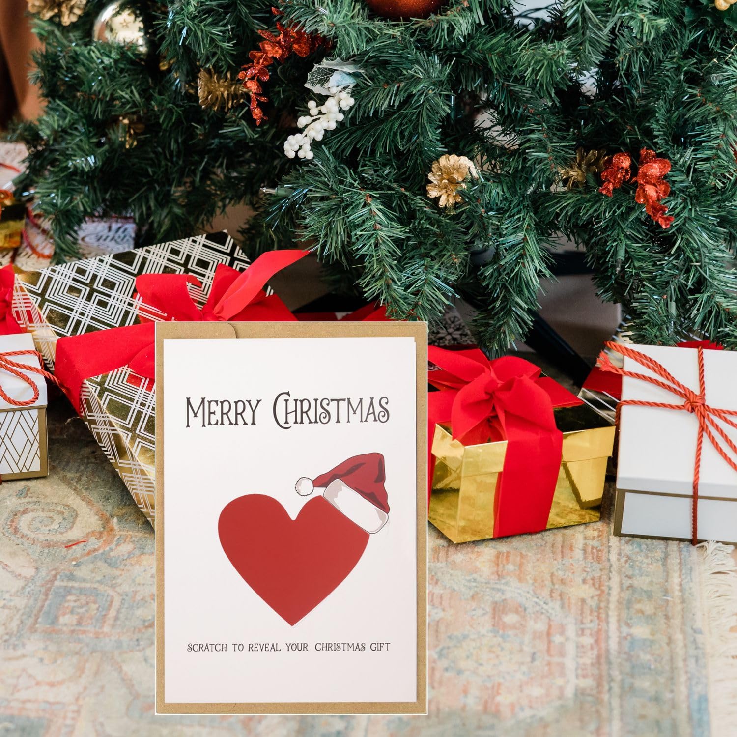 Surprise Christmas Reveal Card, Holiday Concert Tickets Reveal, Christmas Scratch and Reveal card, Personalised Card, Scratch and See - Image 4