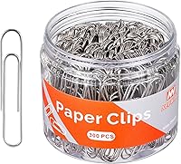 Vista 1 de NEEWAY 300 clips de papel grandes, clip de papel jumbo, clips de papel de 2 pulgadas
