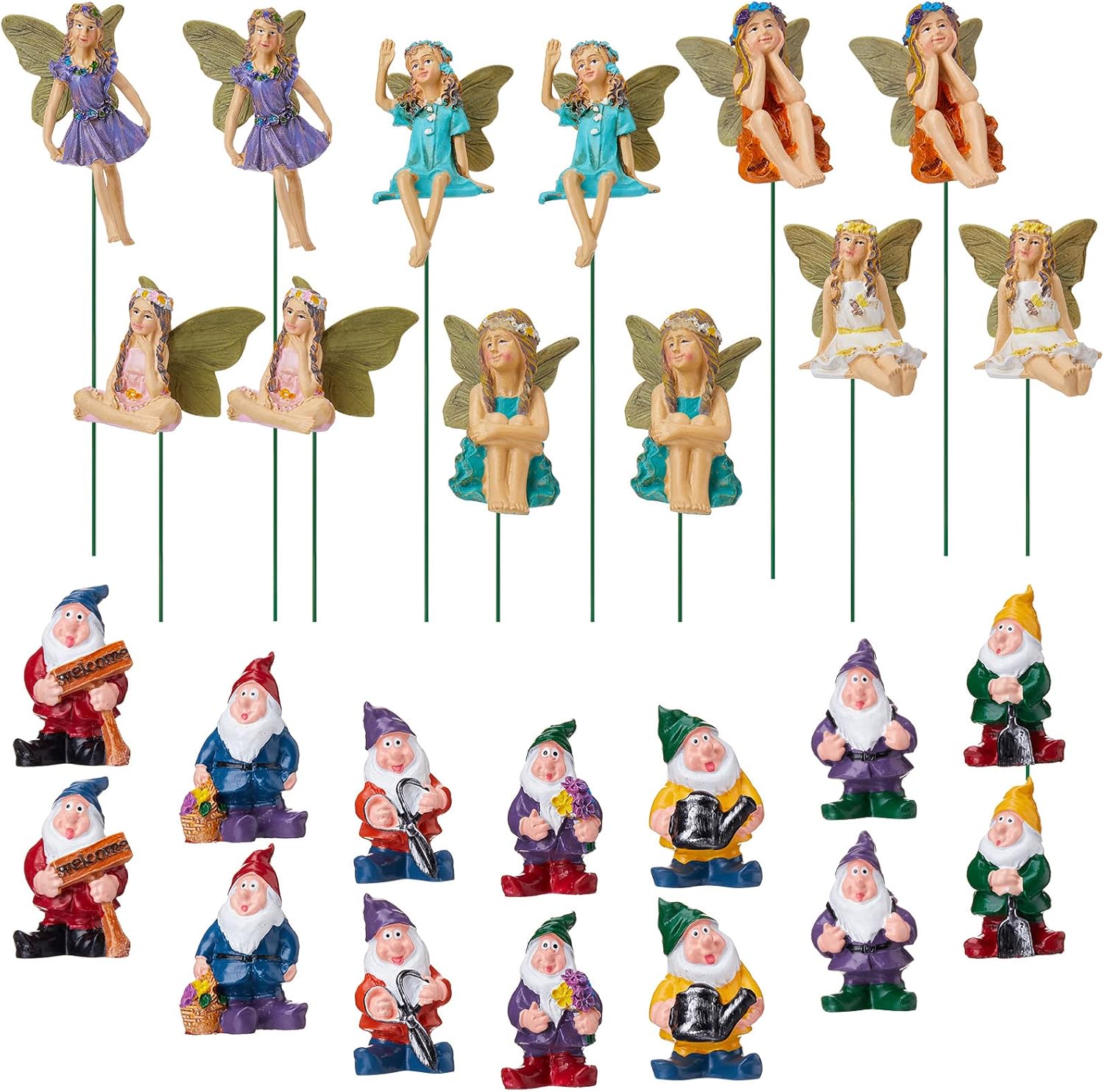 Set of 26 Miniature Fairy Garden Accessories 12 Pcs Vintage