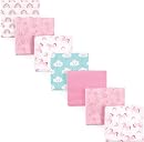 Luvable Friends Unisex Baby Cotton Flannel Receiving Blankets, Rainbow 7-Pack, One Size