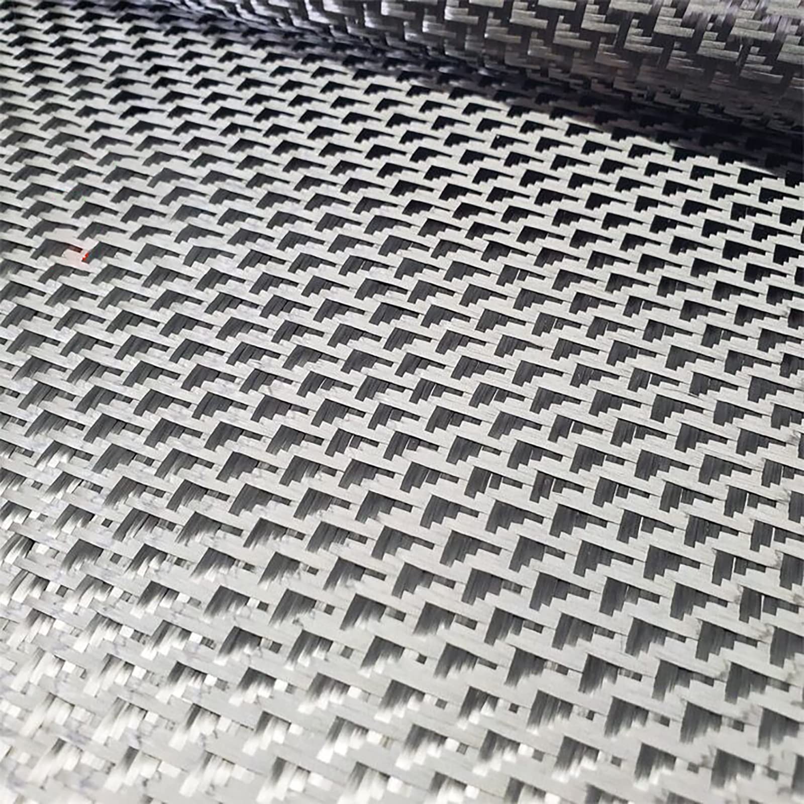 Tkanina z włókna węglowego o wymiarach 19,6 cala x 3,3 stopy — splot diagonalny 3K, 50 x 100 cm, kolor czarny(Airplane Twill 3k/240g)