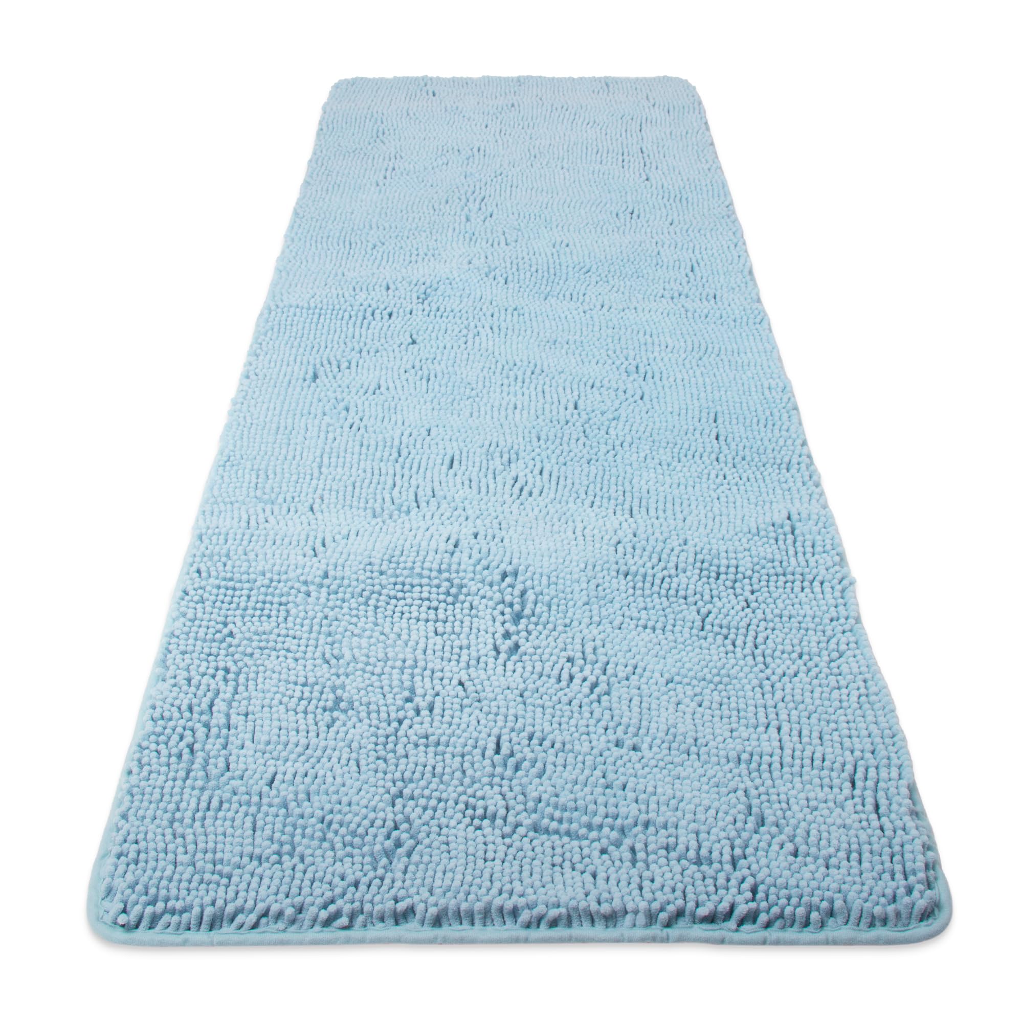Yeaban Bathroom Runner Rug 24"x60" – Thick Chenille Long Bath Mat | Absorbent and Washable Extra Large Bath Rug Non-Slip, Soft Runner Rug for Bathroom