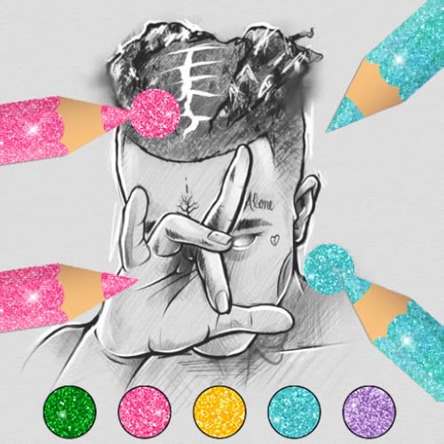 XXXTentacion Coloring Book & Drawing Pages for Teens