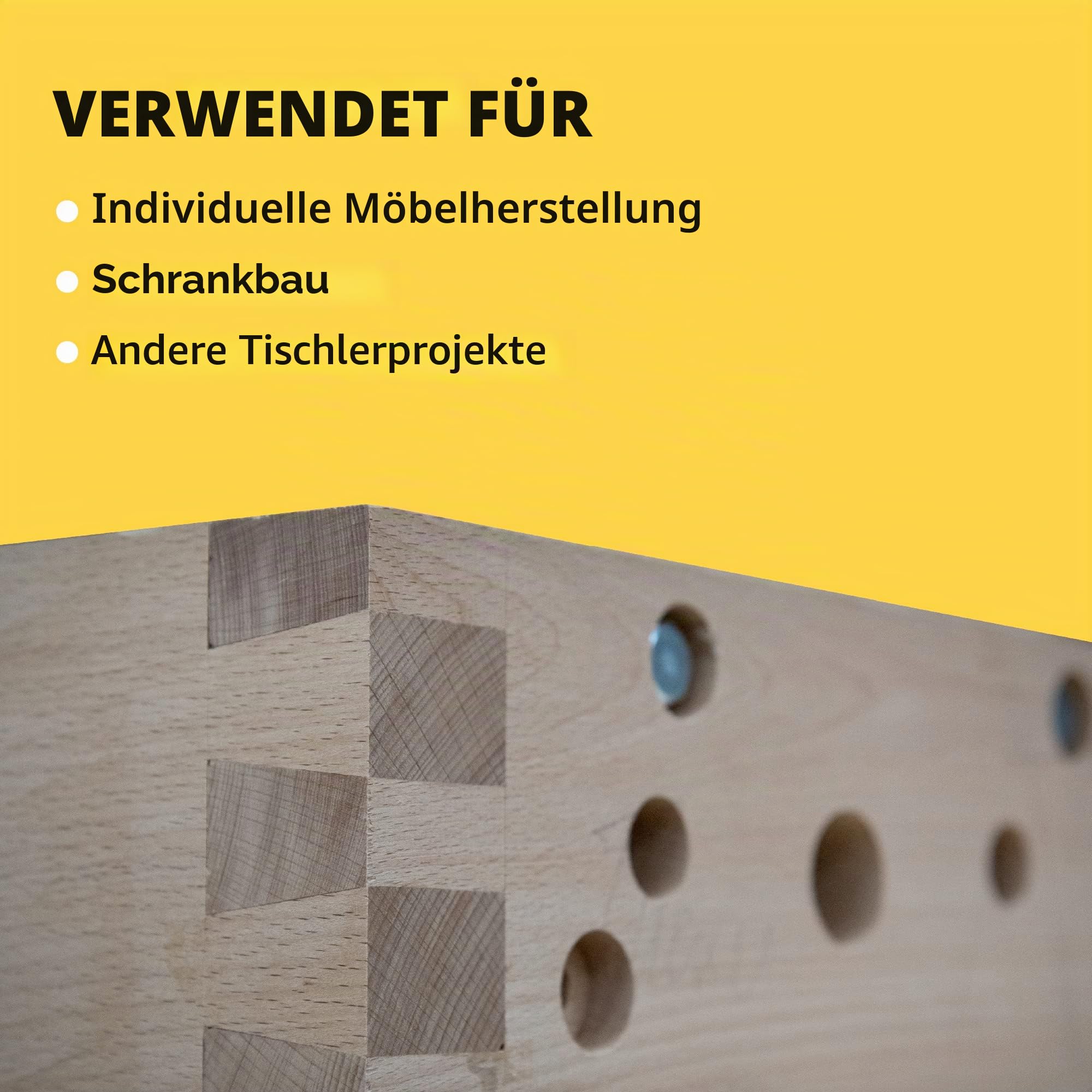 General Tools Holzverarbeitungs-Schwalbenschwanzschablone, 30,5 cm-Vorlagen-Set für Möbel- & Holzschrankherstellung, goldfarben