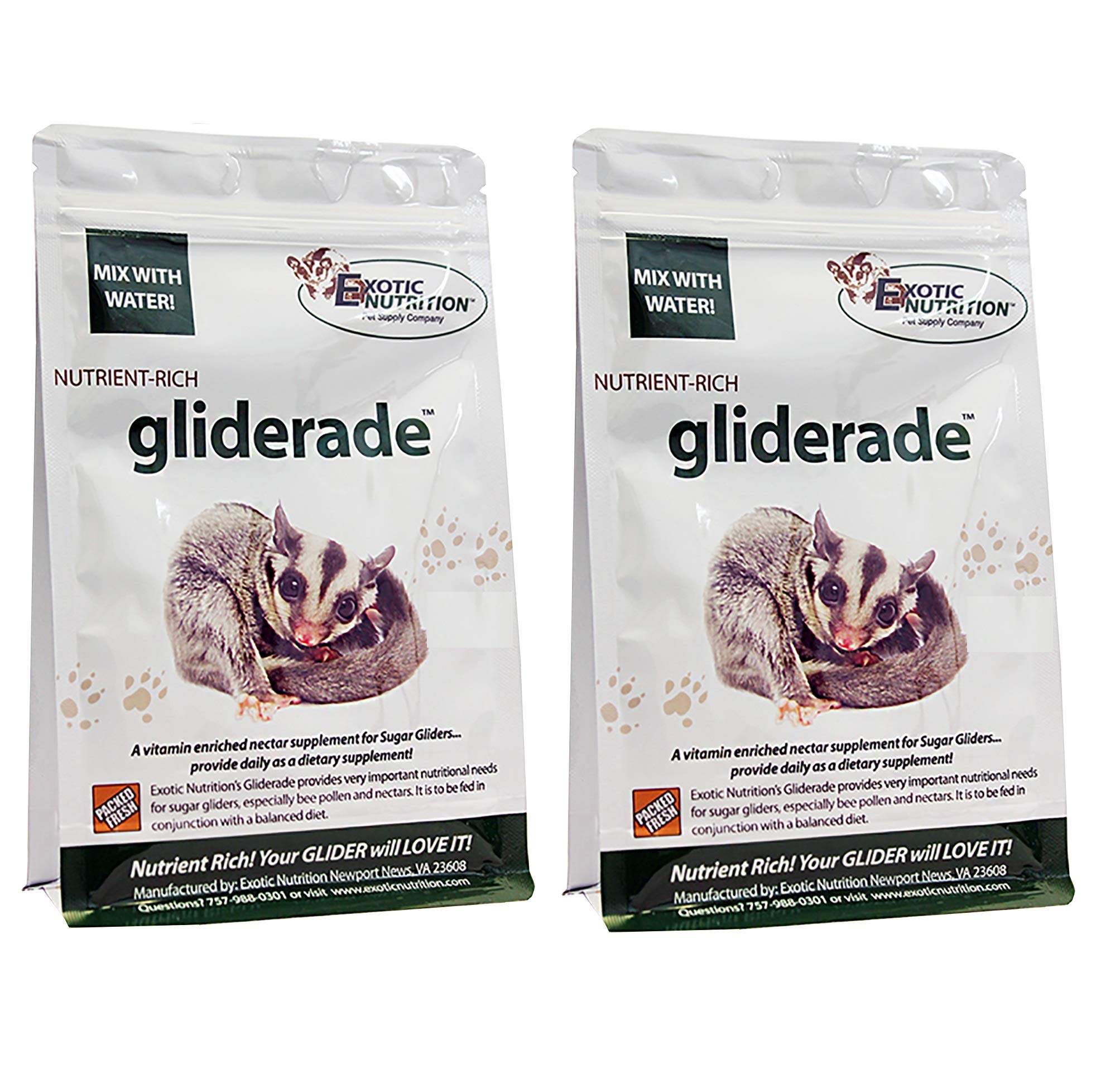 Exotic Nutrition Gliderade Nectar (3 lb.) - Vitamin-Enriched Healthy Nectar Supplement - Powdered Mix - Provides Necessary Carbohydrates for Sugar Gliders