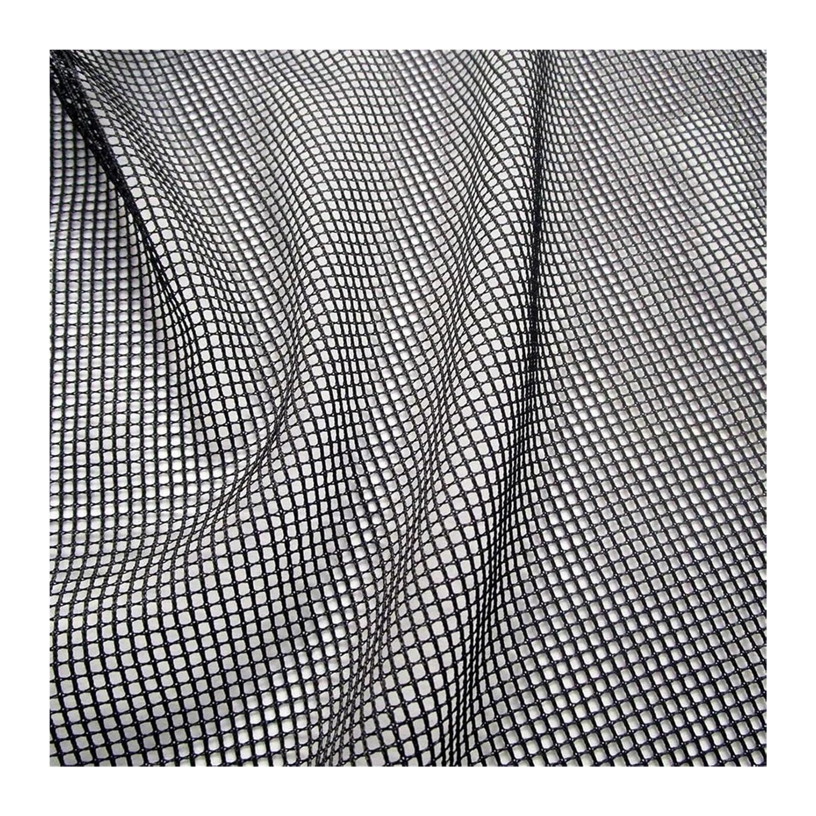 Tejido de malla para costura, Blanco negro hecho punto de la tela malla del poliéster 90x150 cm for Dration casera ropa deporte(White,Many yards not cut)