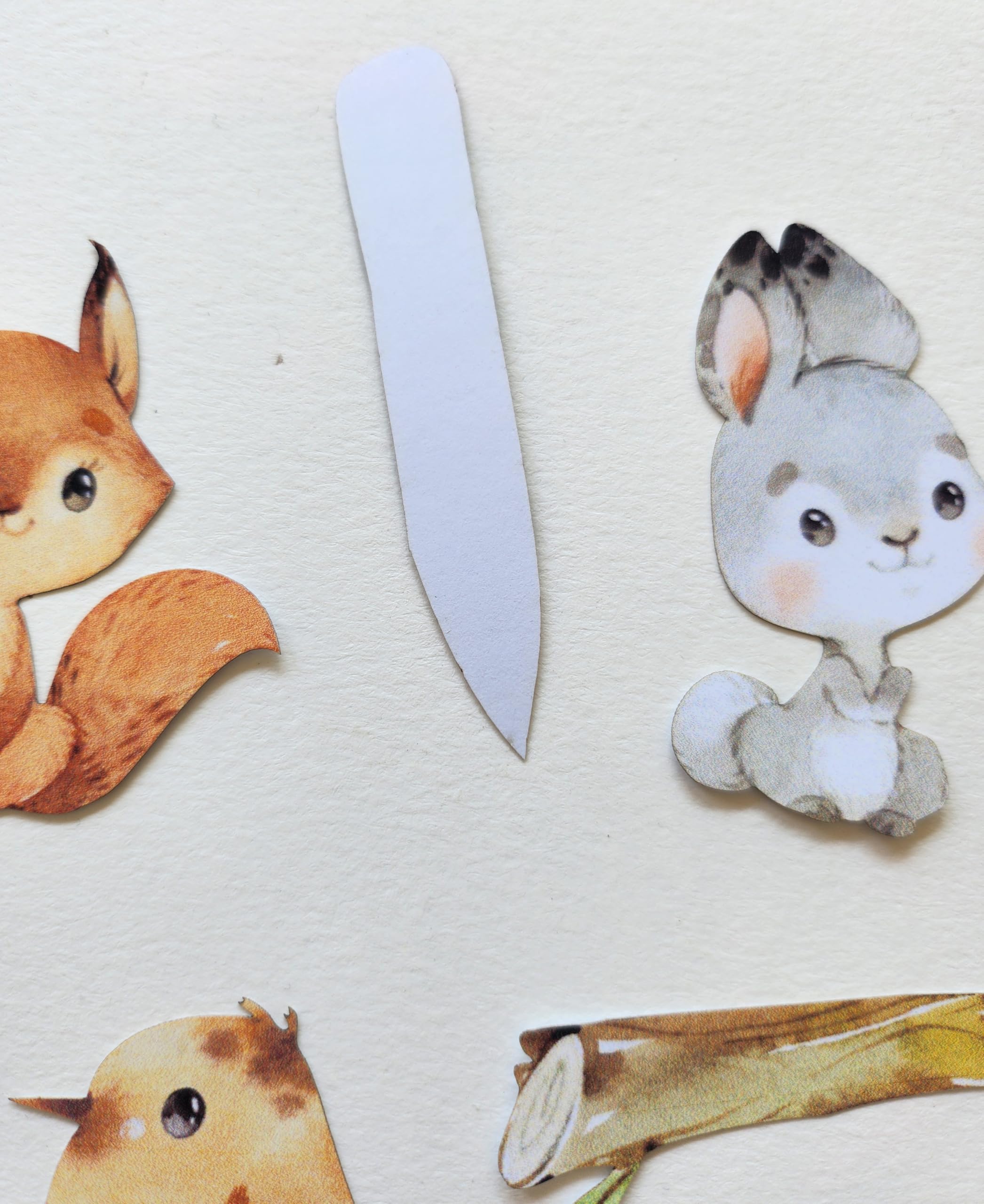 Woodland Animal Cut-Outs, Laser Cut Matte Photo Paper, Assorted Designs, 1.5-2 inches