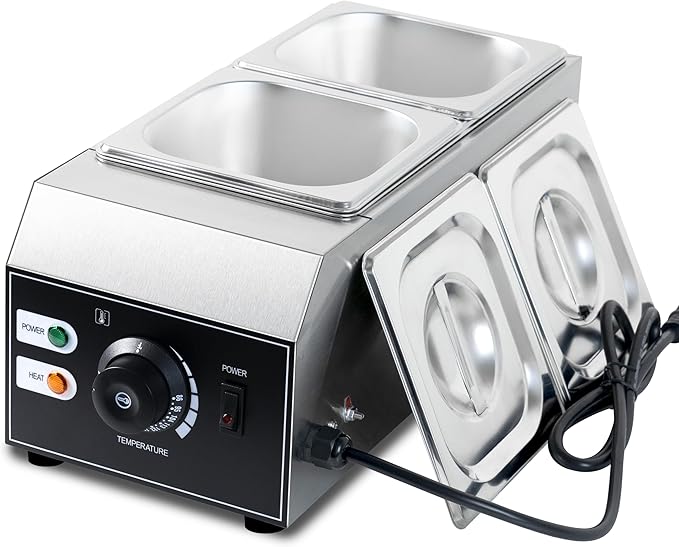 Máquina de templar chocolate 110V, acero inoxidable, 9Lb, 2 tanques, 1000W miniatura 8