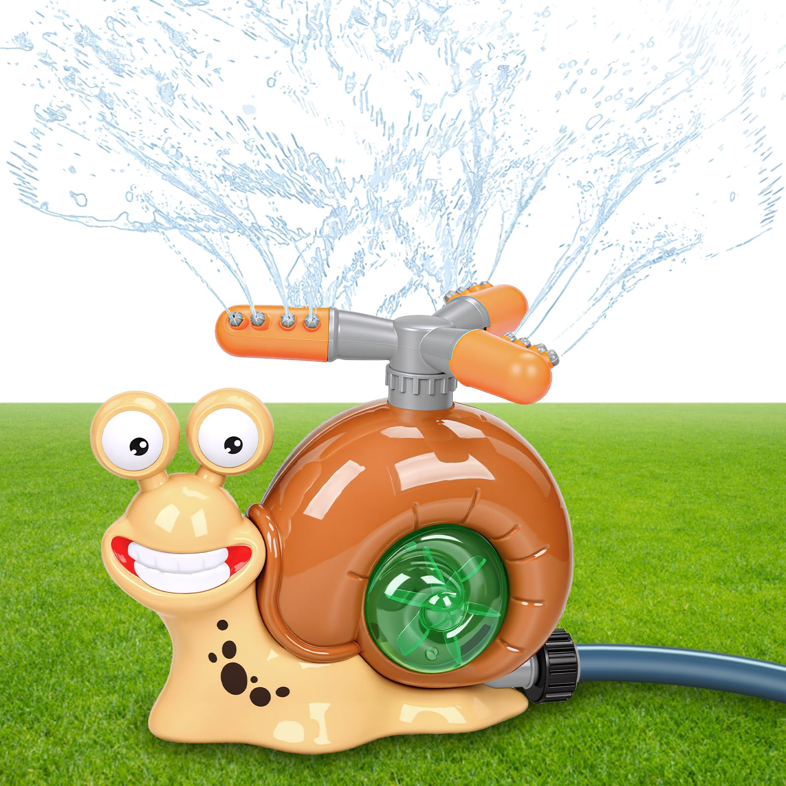 Arroseur Enfant Jeux d'eau Extérieur Escargot 360° Rotatif ABS Plastique Sécurisé Jardin Pelouse Piscine