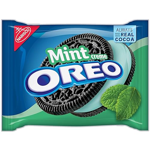 Galletas de sándwich de chocolate con crema de menta OREO, 15.2 oz
