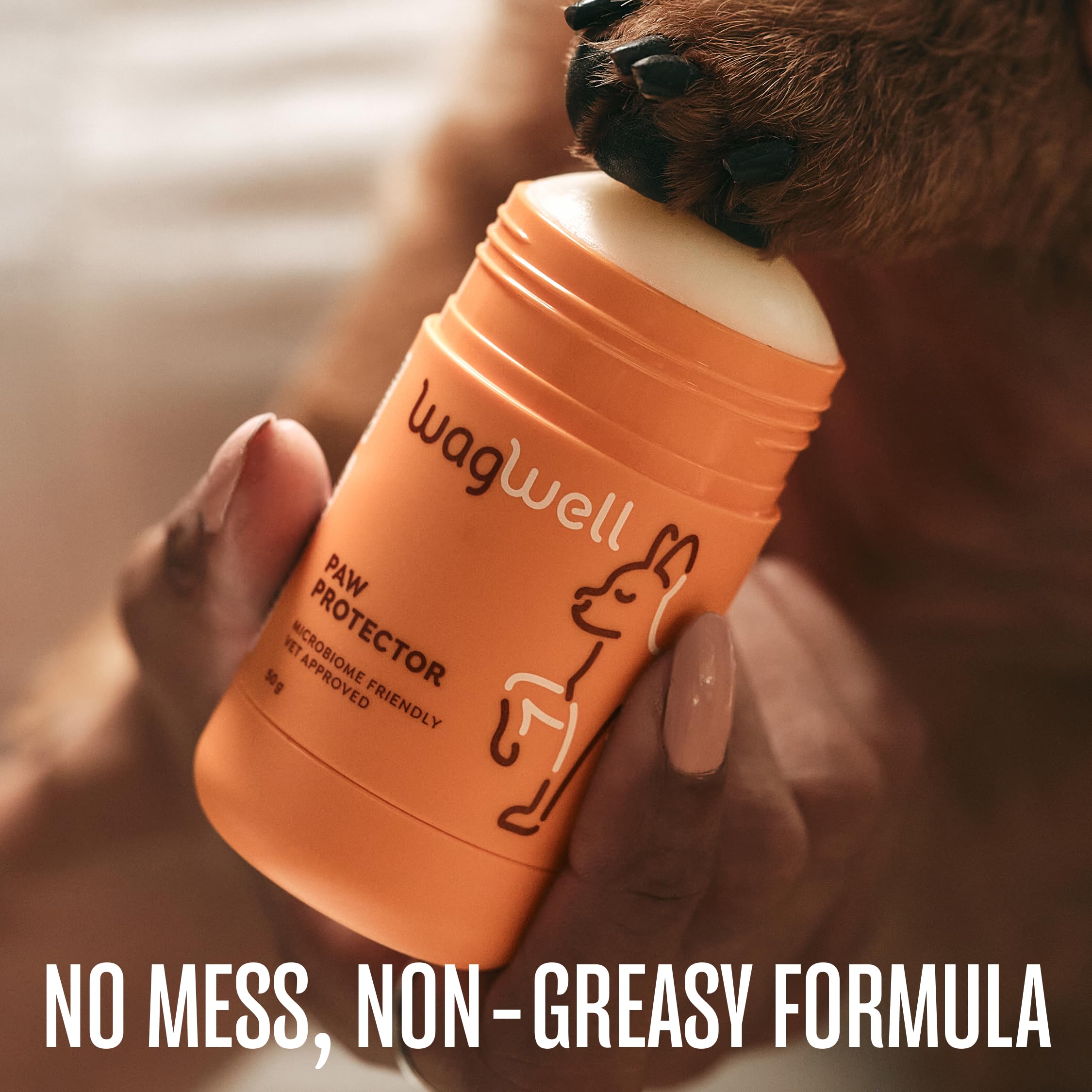 WagWell Paw Protector Dog Paw Balm | Lick-Safe, Vet-Approved Paw & Nose Balm | Microbiome-Friendly, Dermatologist Tested | Hot Pavement & Cold Weather Protection | To Hydrate, Condition & Protect Paws - image 2