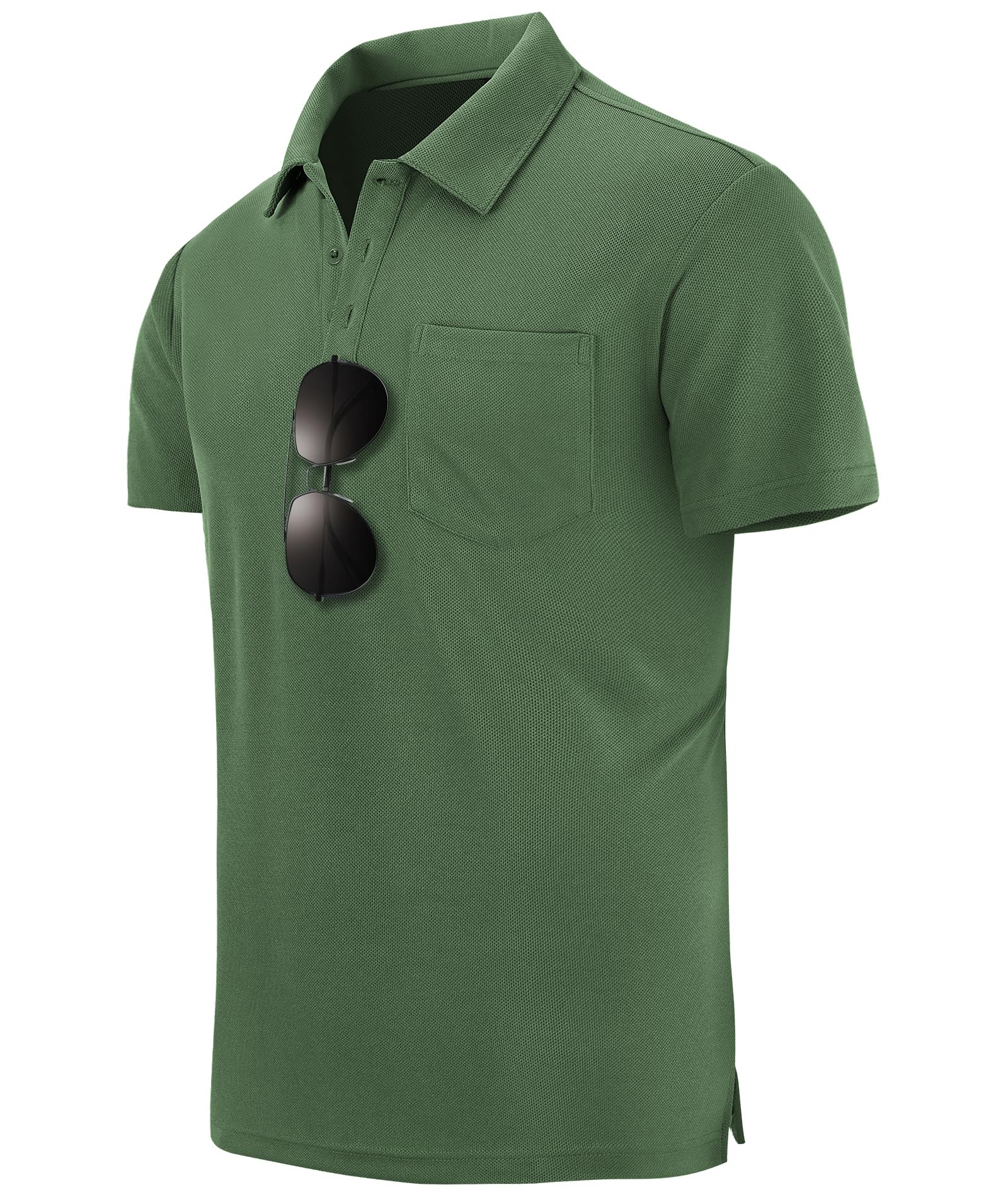 zitysport 3er Pack Poloshirts Herren Kurzarm Golf Polohemd Schnelltrocknend Atmungsaktives Herren Regular Fit Shirts Work Polo Shirts Männer Sommer Sport Tshirt Männer