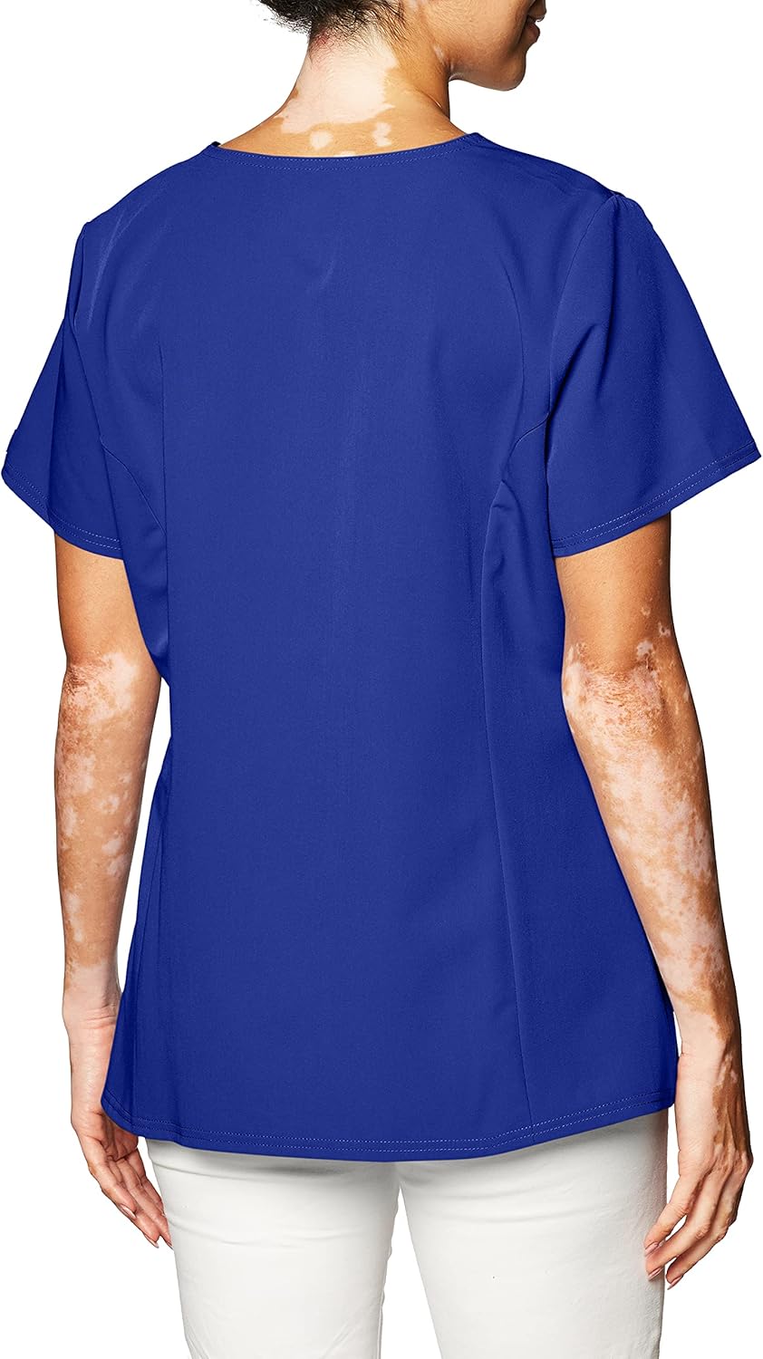 Dickies Xtreme Stretch Women Scrubs Top V-Neck 82851 XX-Small Galaxy Blue